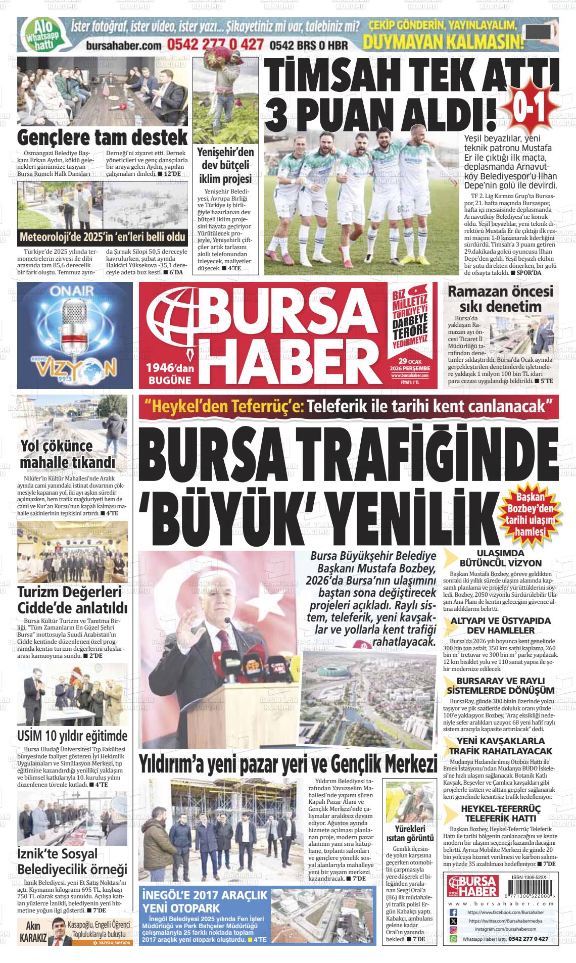 Bursa Haber 29.01.2026