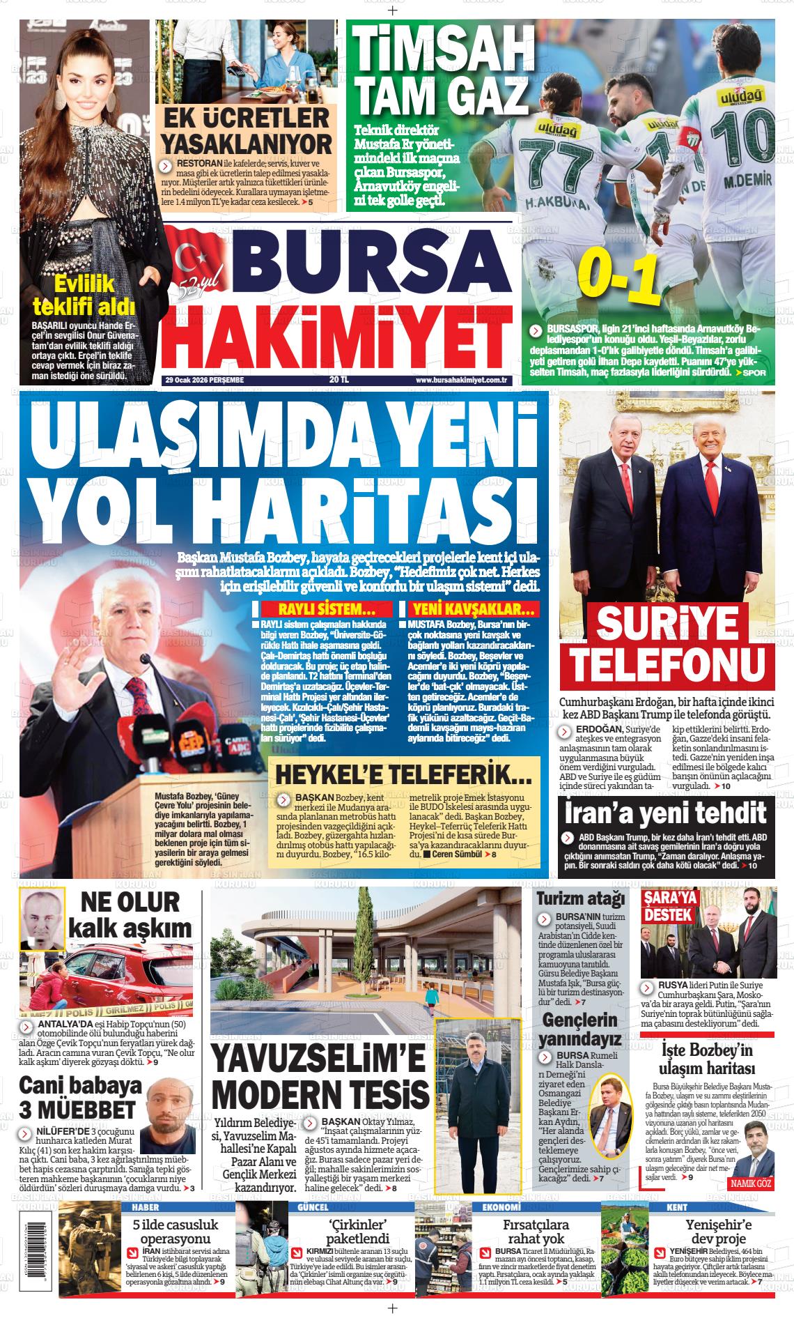 Bursa Hakimiyet 29.01.2026