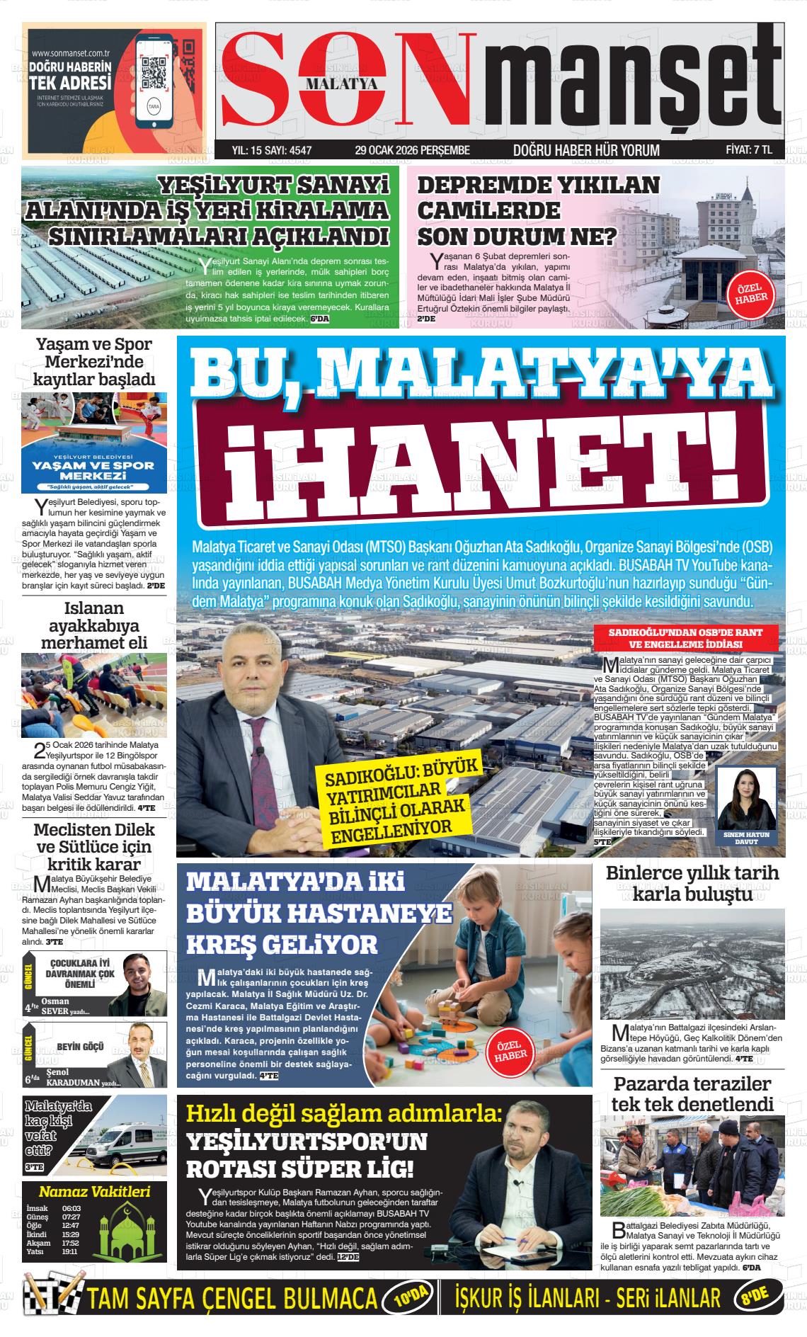 Malatya Busabah 29.01.2026