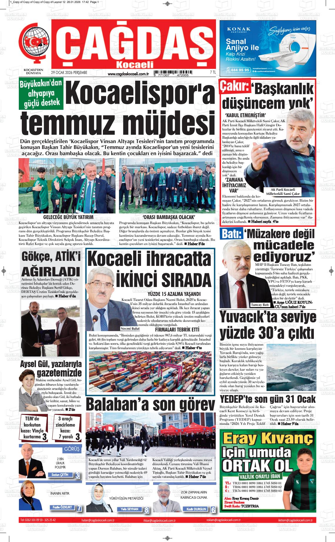 Kocaeli Cagdas 29.01.2026
