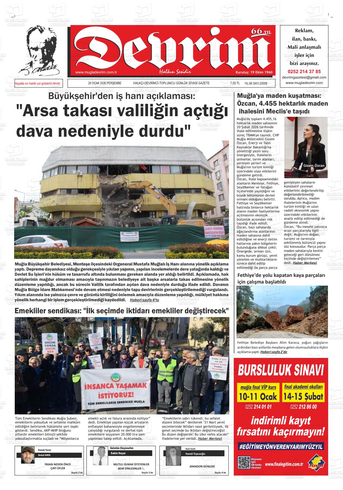 Tekirdag Devrim 29.01.2026