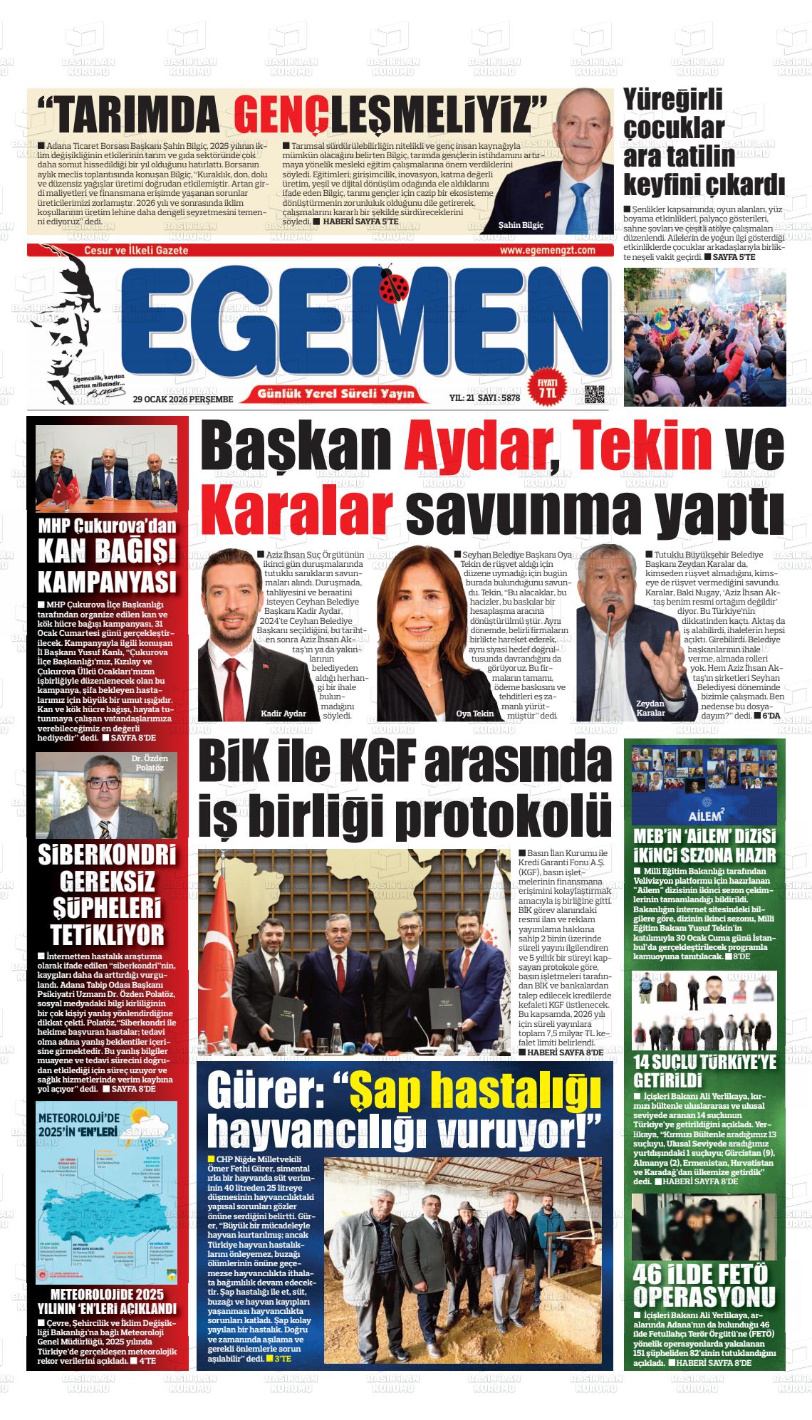 Adana Egemen 29.01.2026