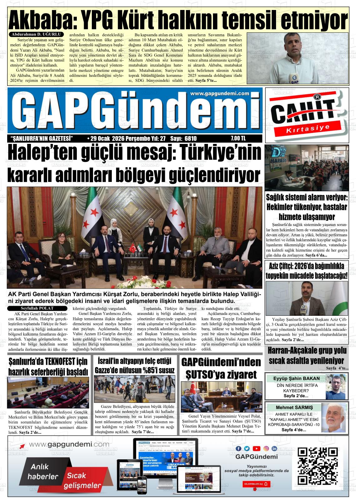 Sanliurfa Gapgundemi 29.01.2026