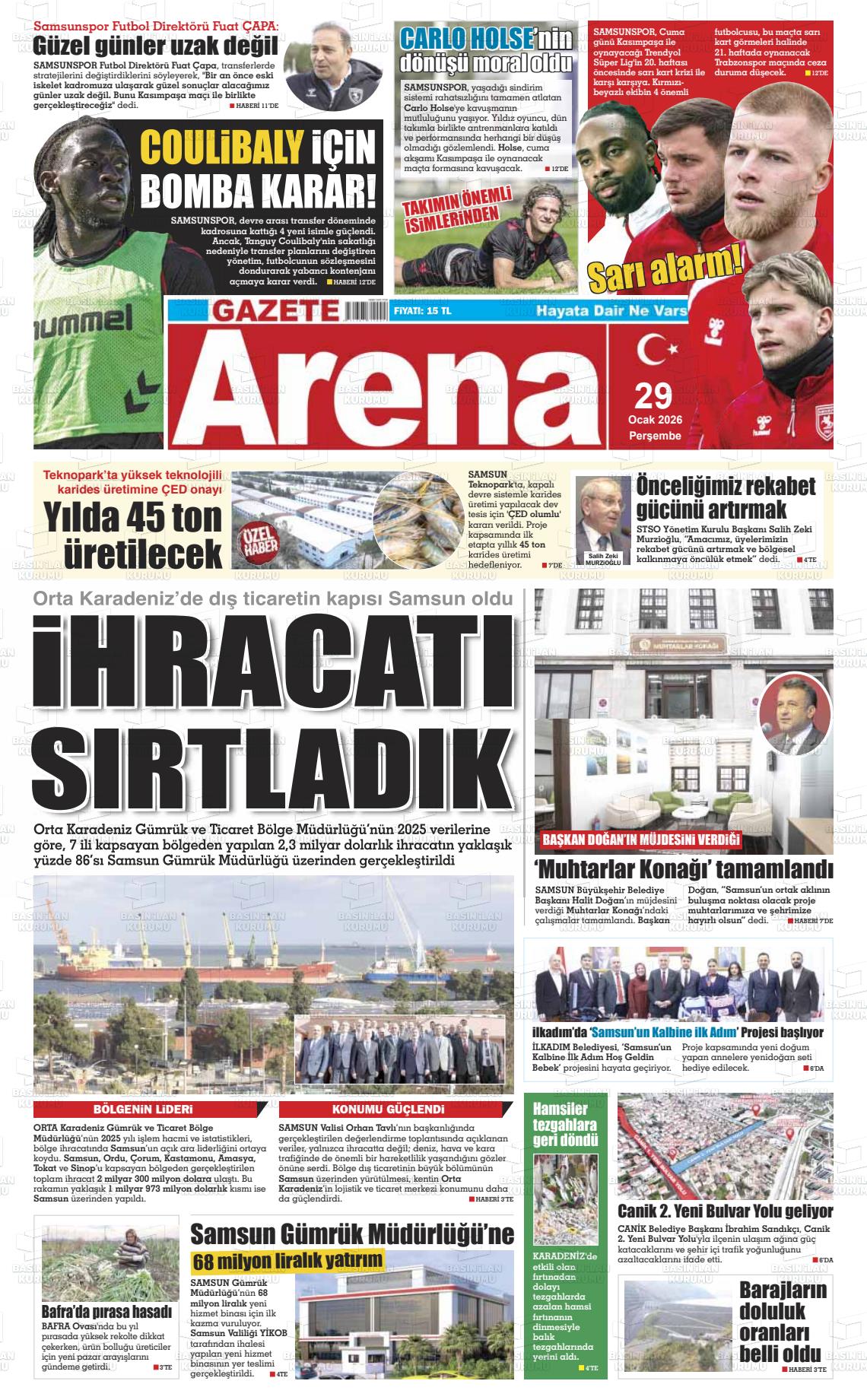 Samsun Gazetearena 29.01.2026