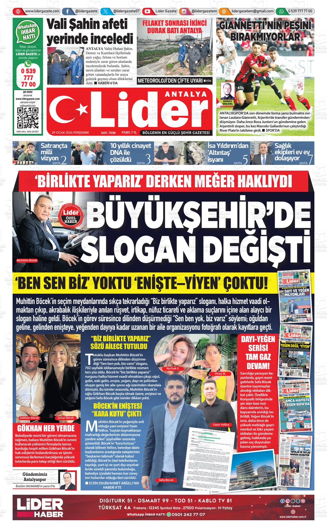 Antalya Gazetebir 29.01.2026