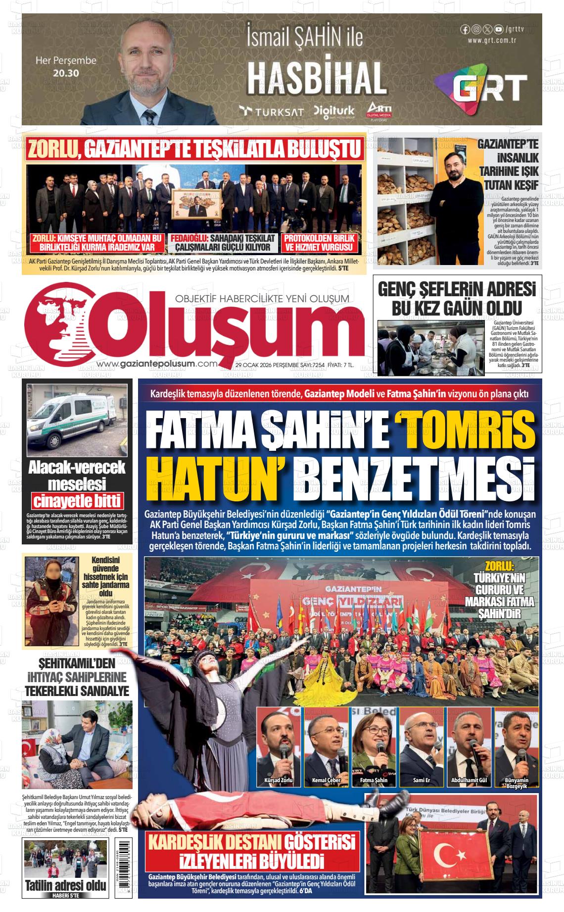 Gaziantep Olusum 29.01.2026