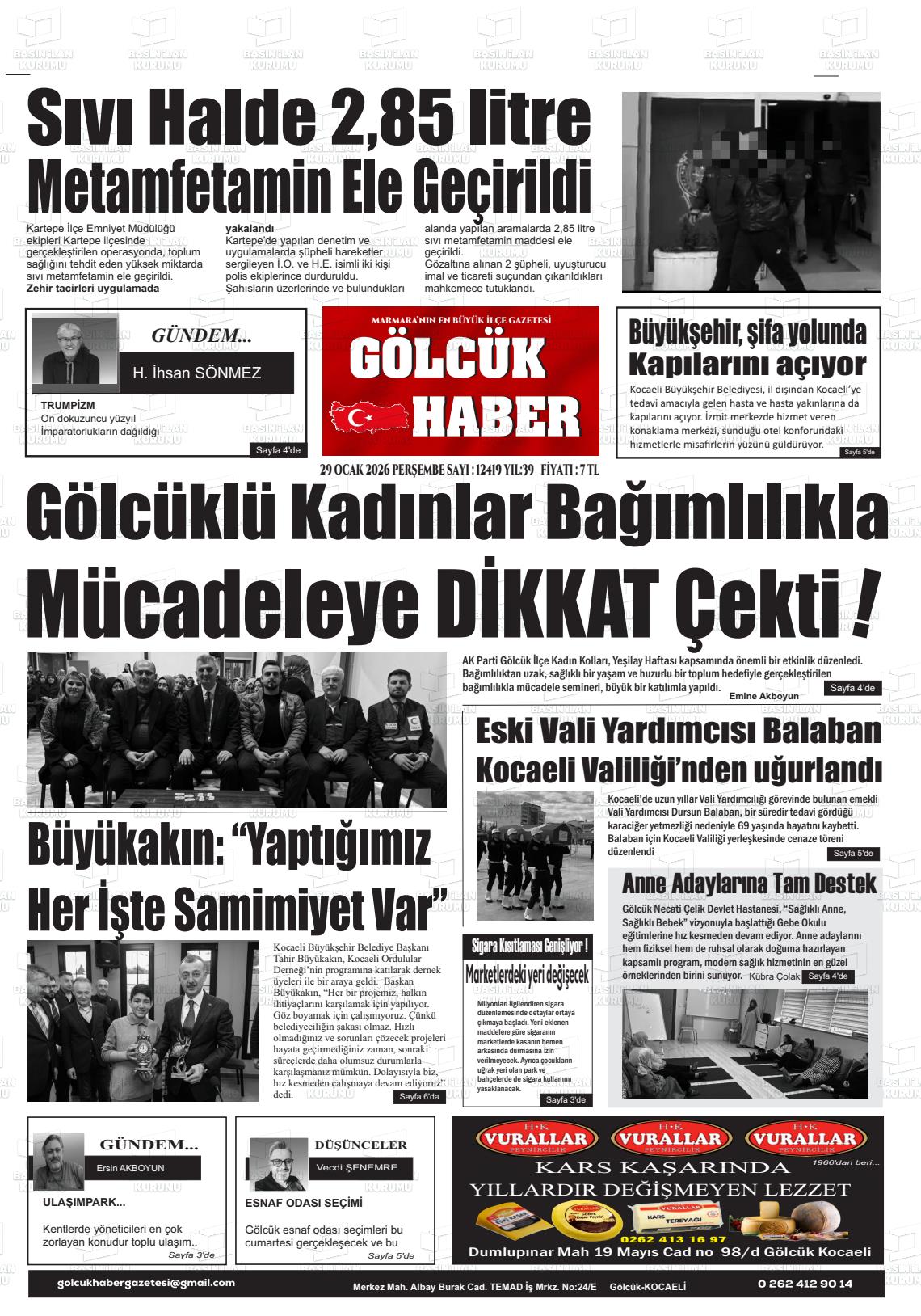 Kocaeli Golcukhaber 29.01.2026