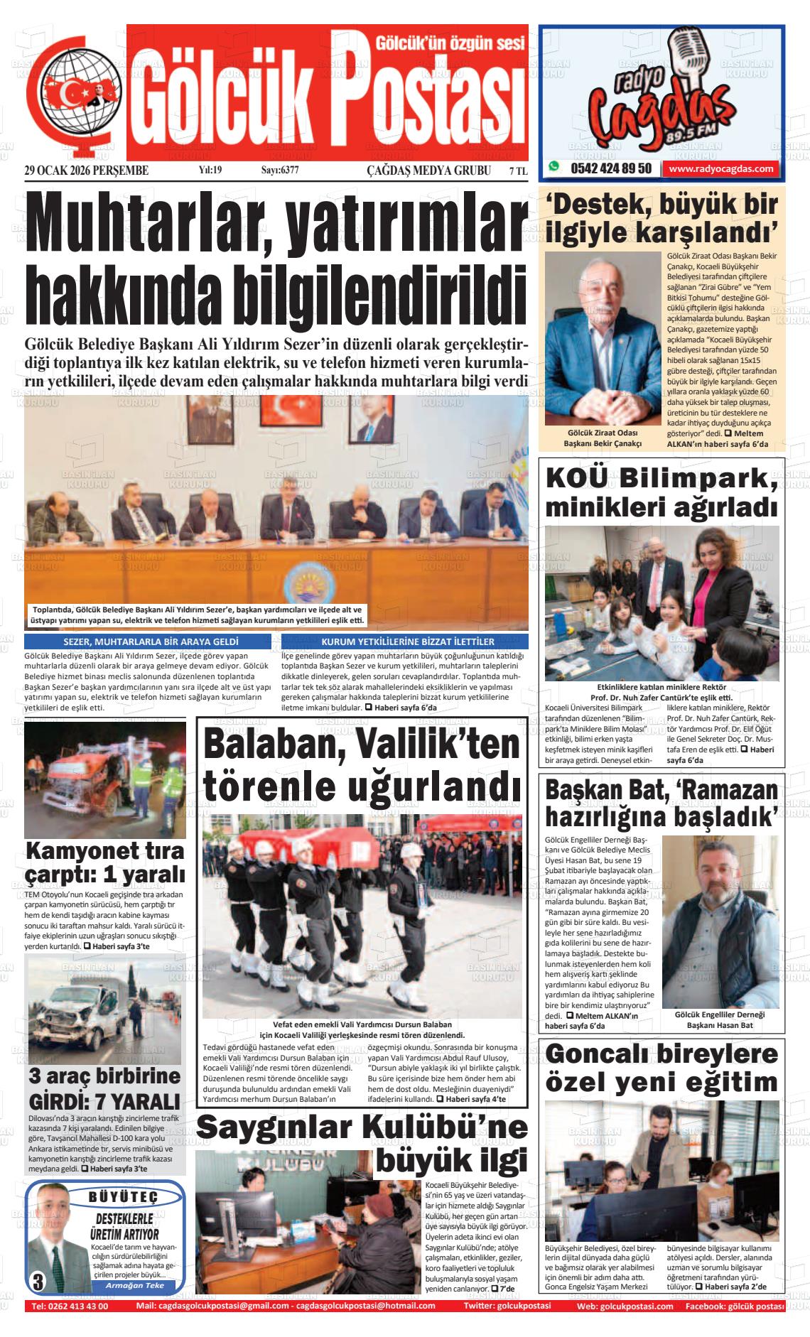 Kocaeli Golcukpostasi 29.01.2026