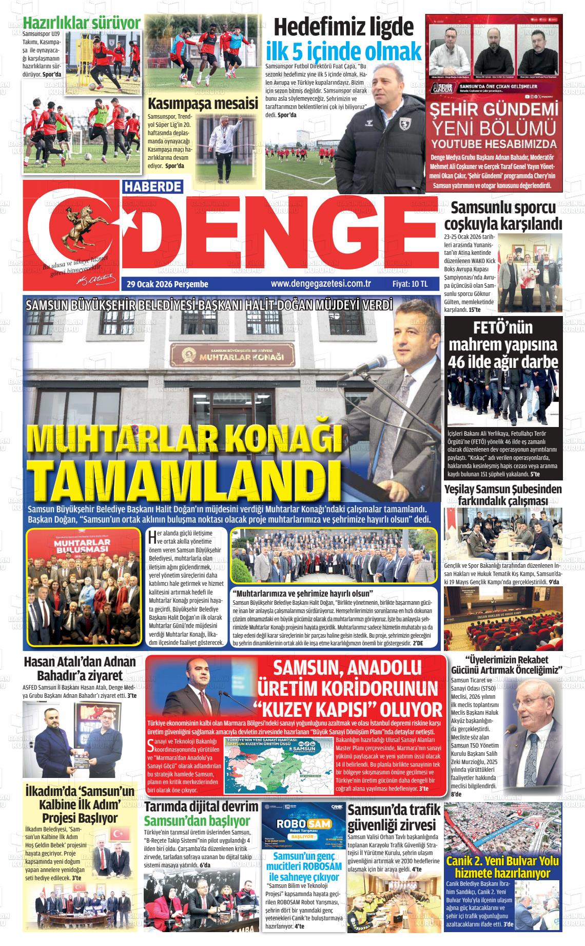 Samsun Haberdedenge 29.01.2026