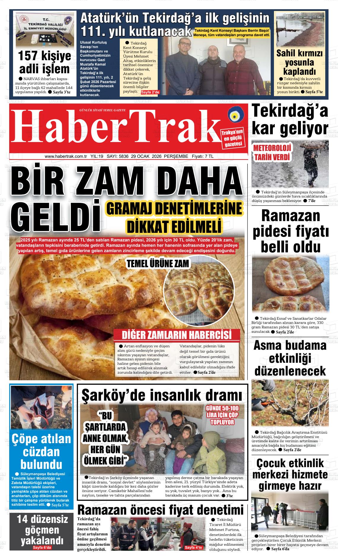 Tekirdag Habertrak 29.01.2026