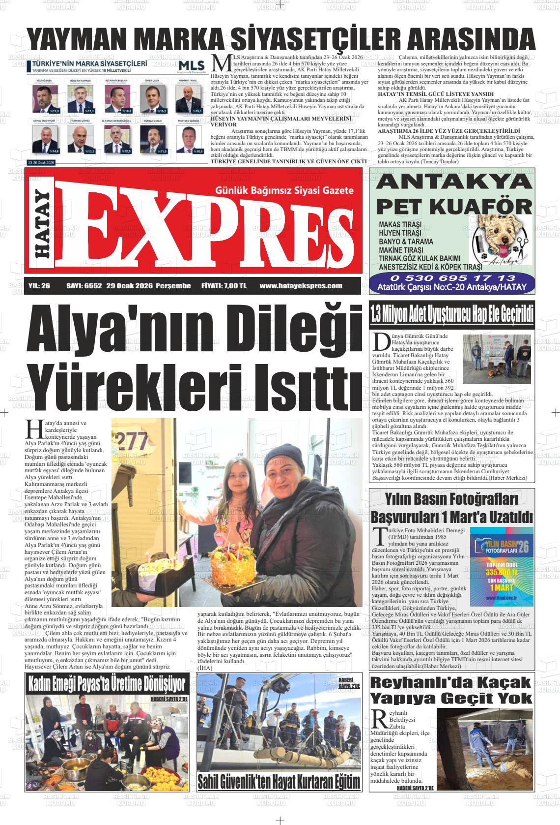 Hatay Expres 29.01.2026