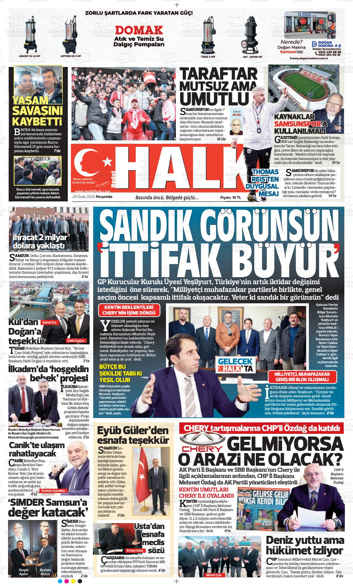 Samsun Hedefhalk 29.01.2026