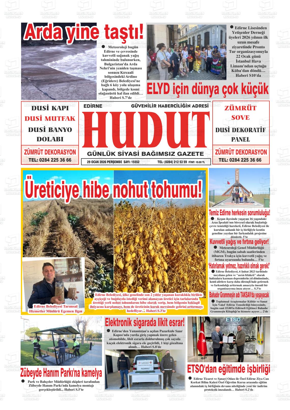 Edirne Hudut 29.01.2026