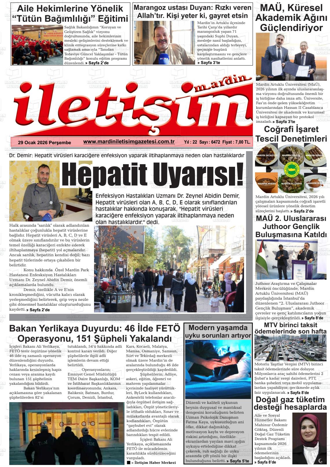 Mardin Iletisim 29.01.2026