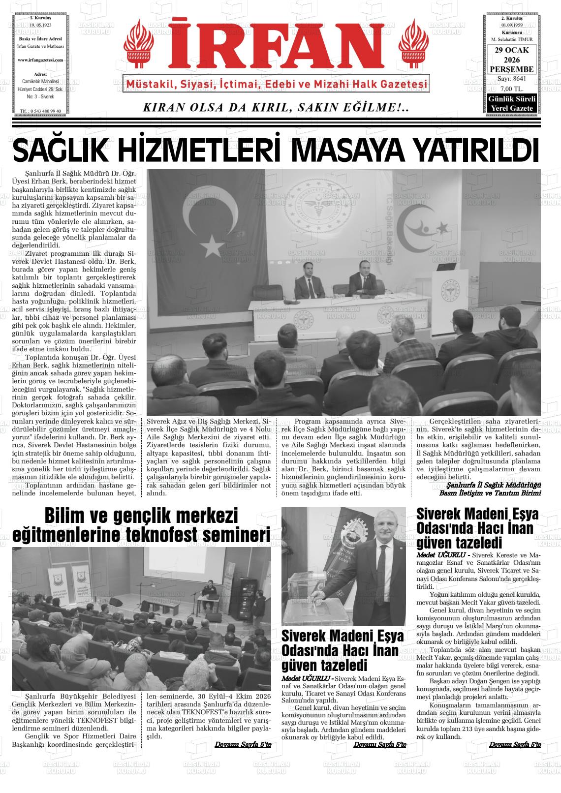 Sanliurfa Irfan 29.01.2026