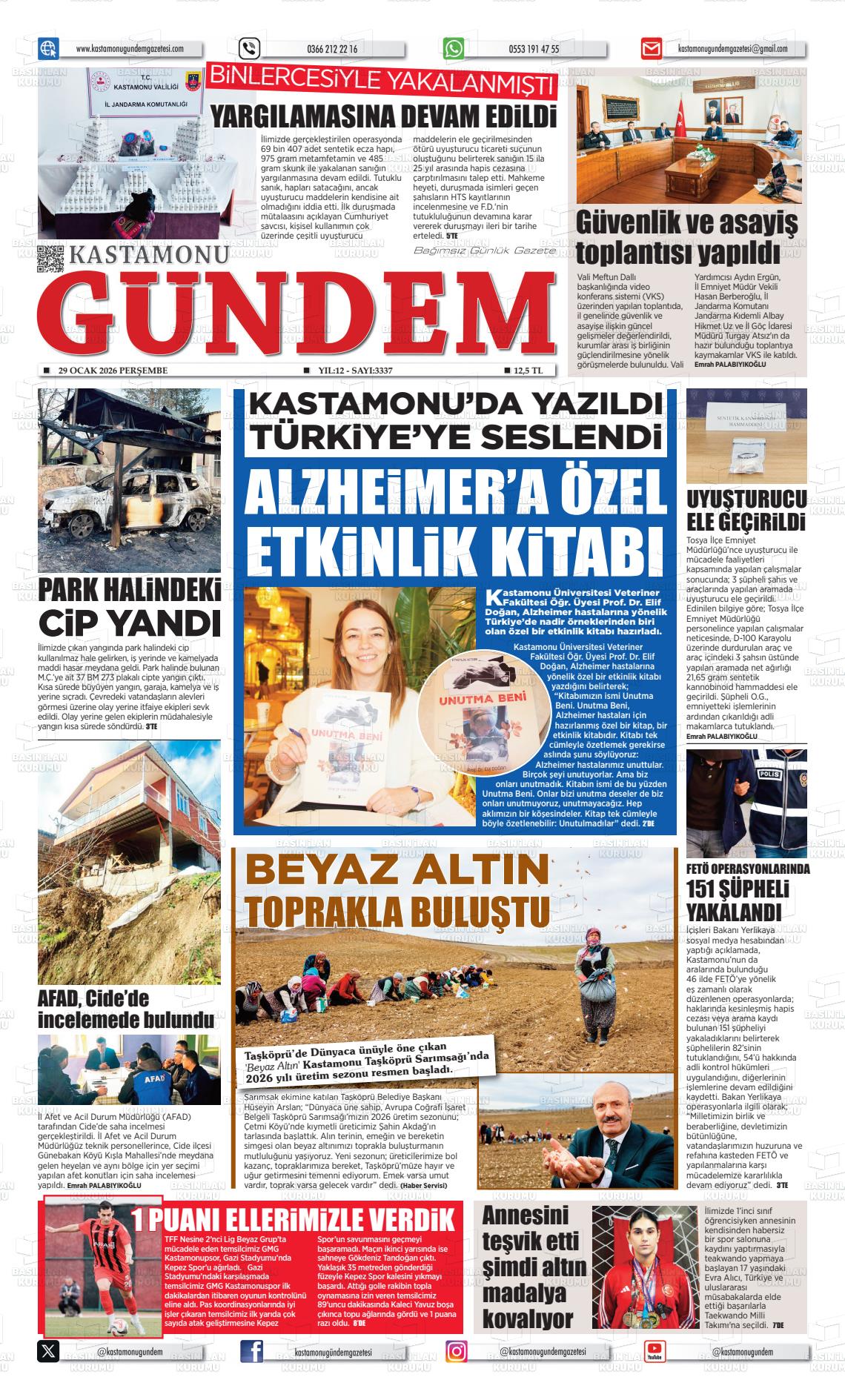 Kastamonu Gundem 29.01.2026