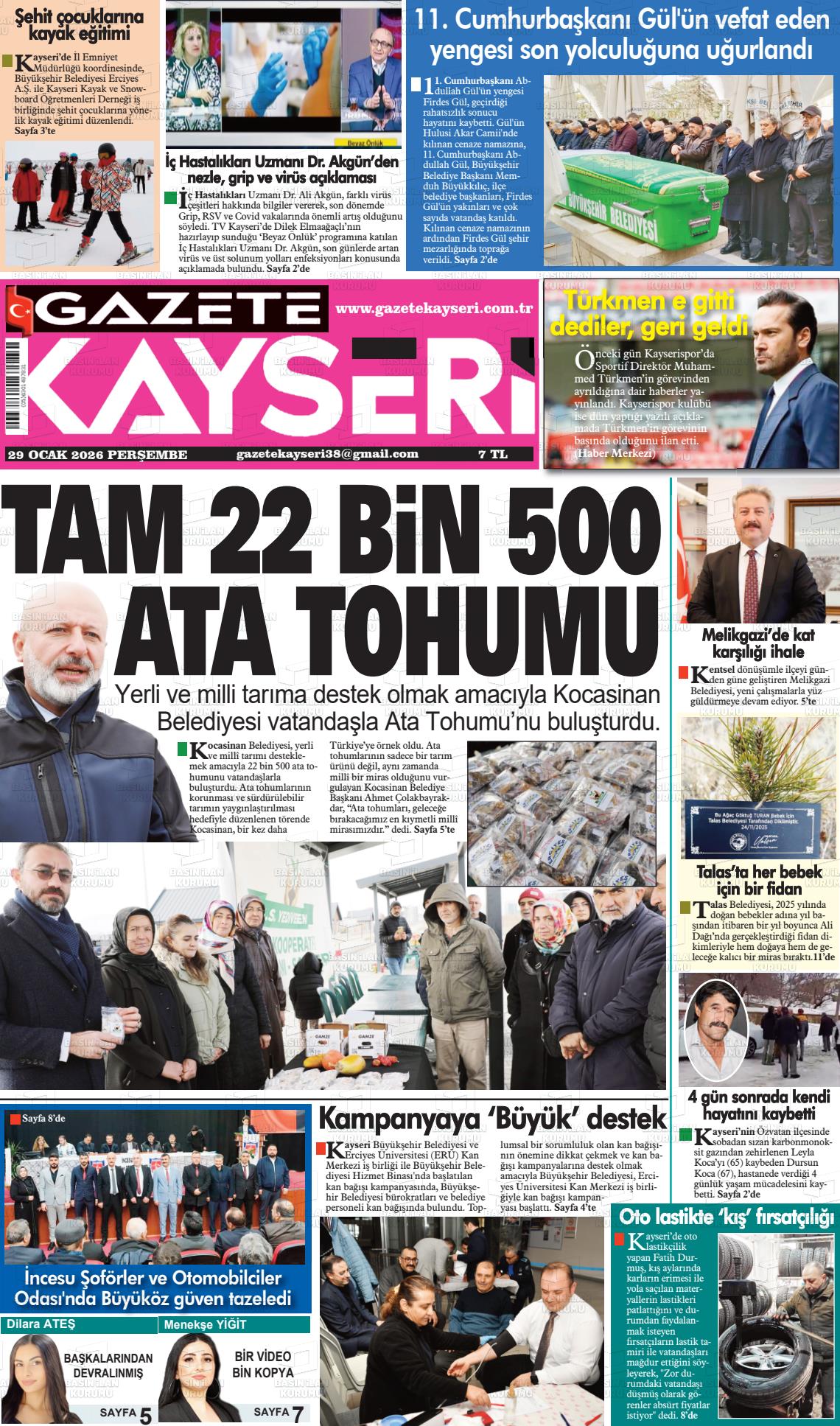 Kayseri Haber 38 29.01.2026