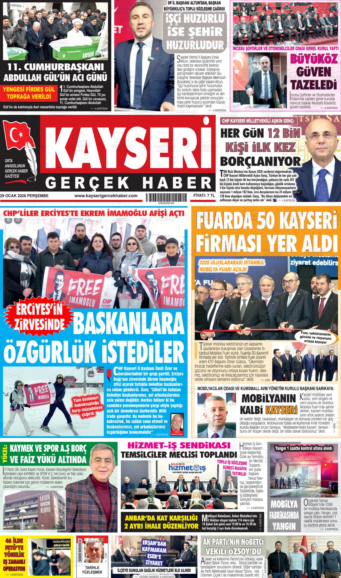 Kayseri Starhaber 29.01.2026
