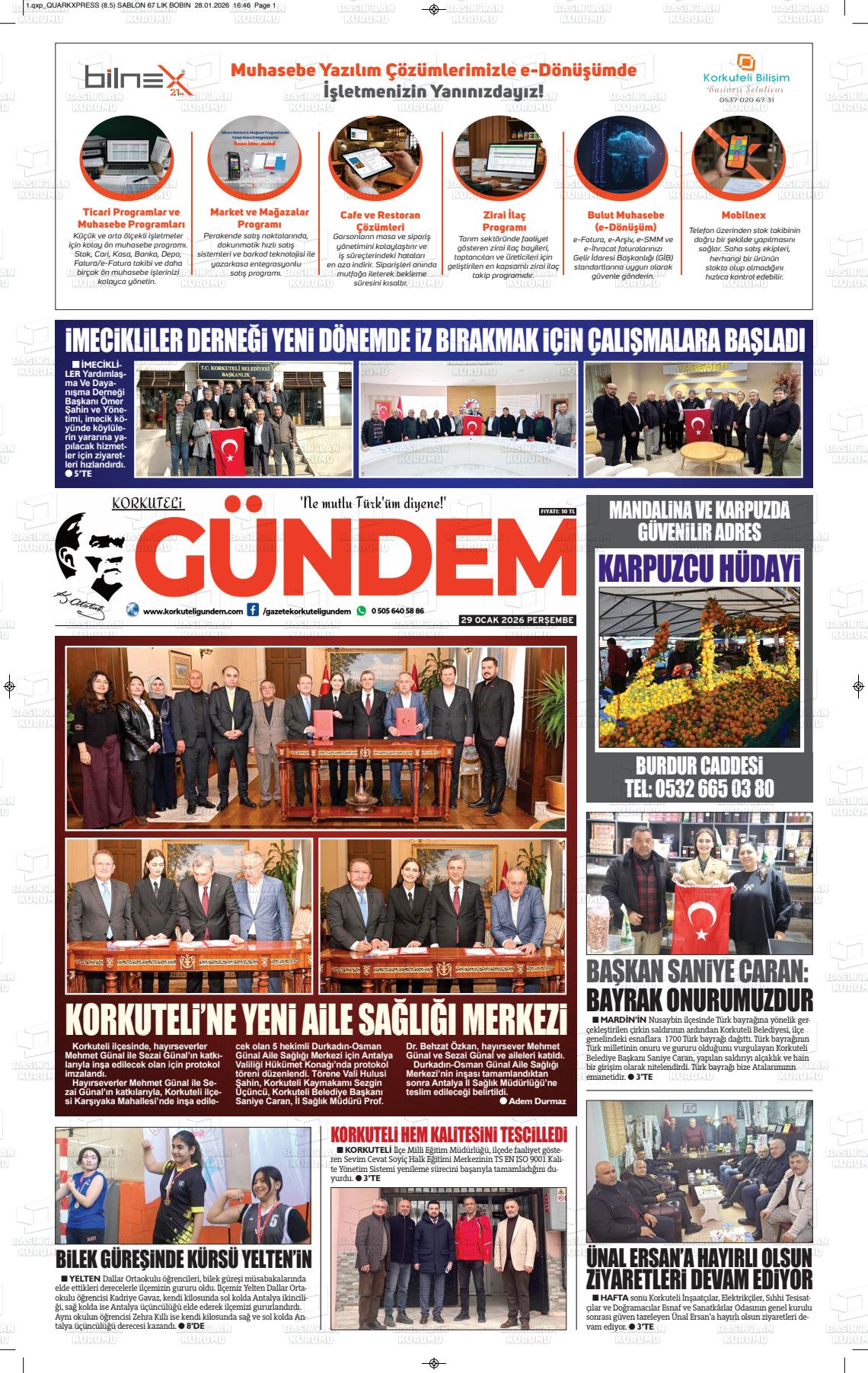 Antalya Korkuteligundem 29.01.2026