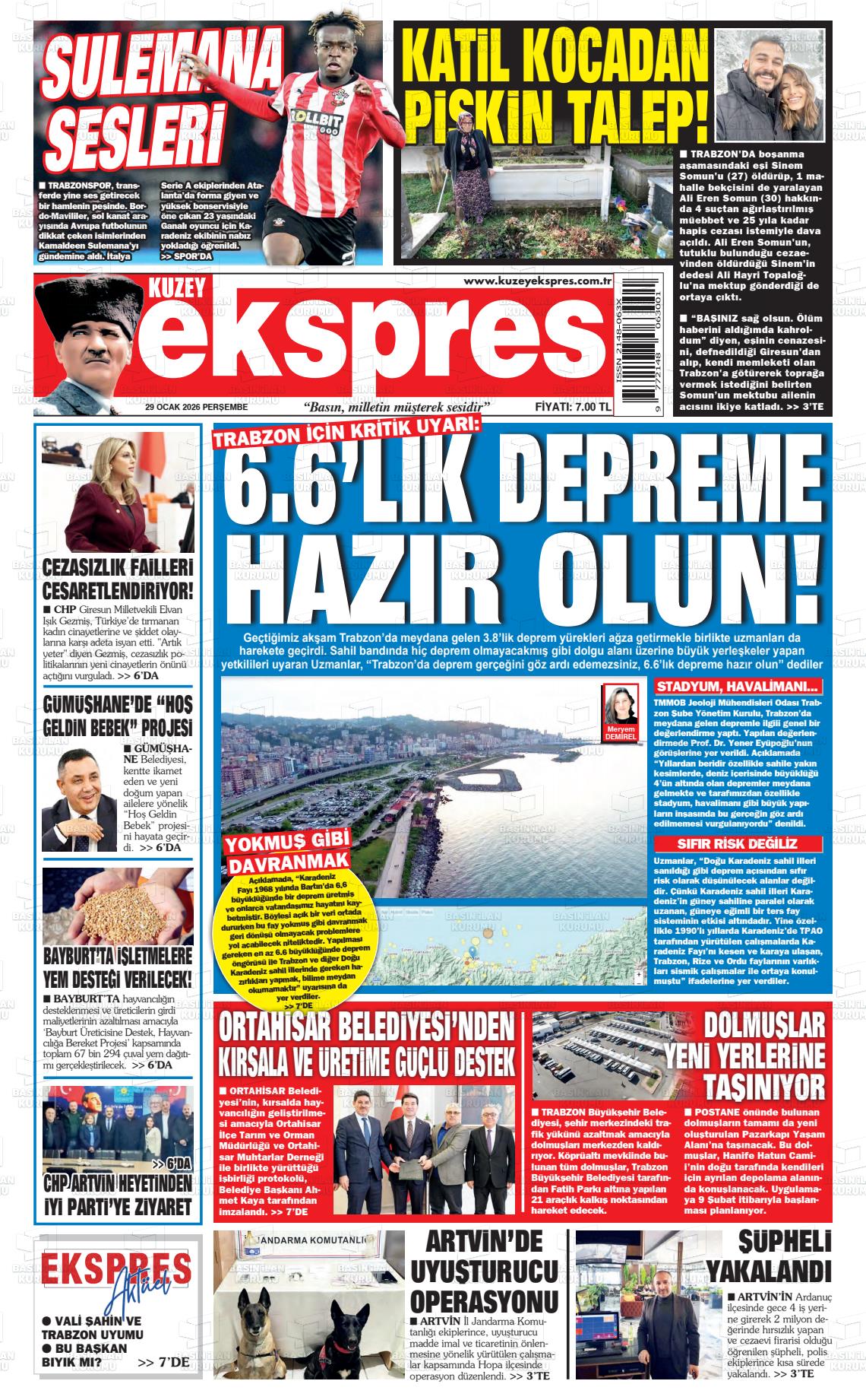 Trabzon Kuzeyekspres 29.01.2026