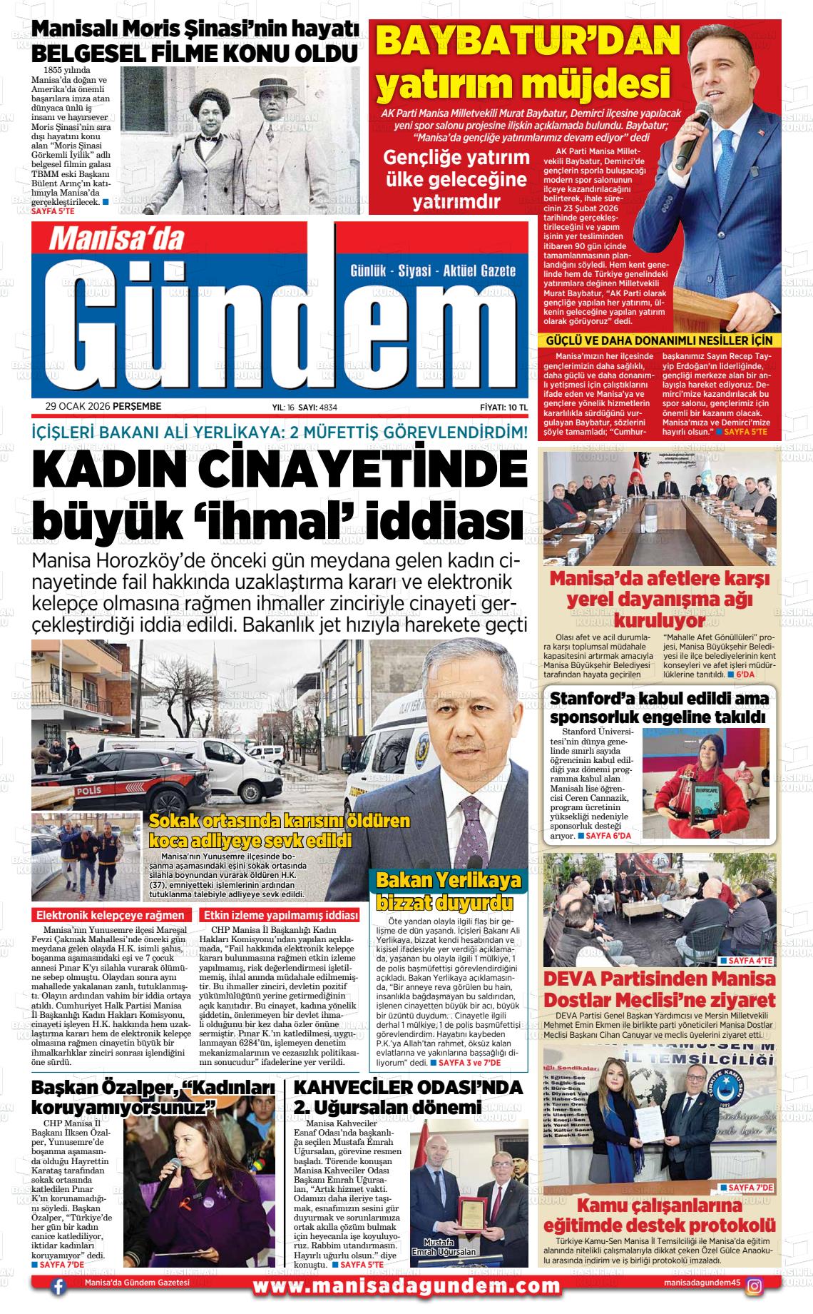 Manisa Dagundem 29.01.2026