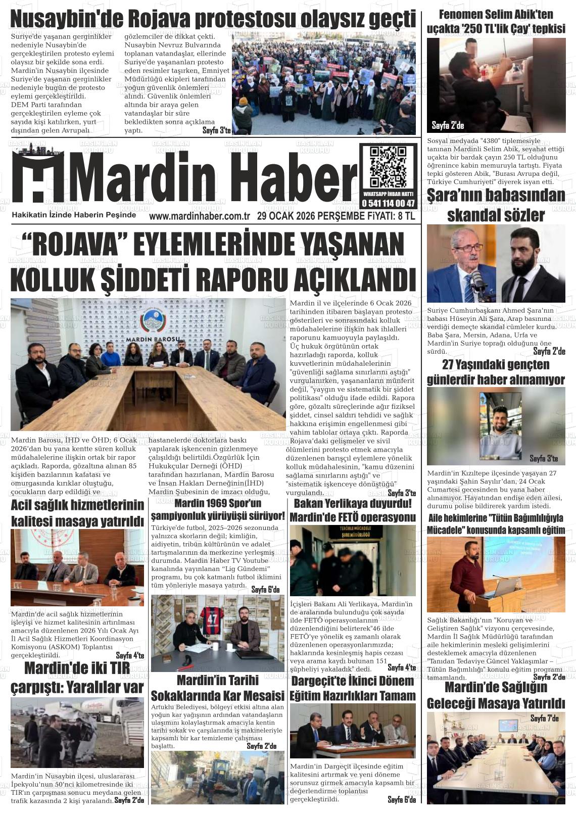 Mardin Haber 29.01.2026