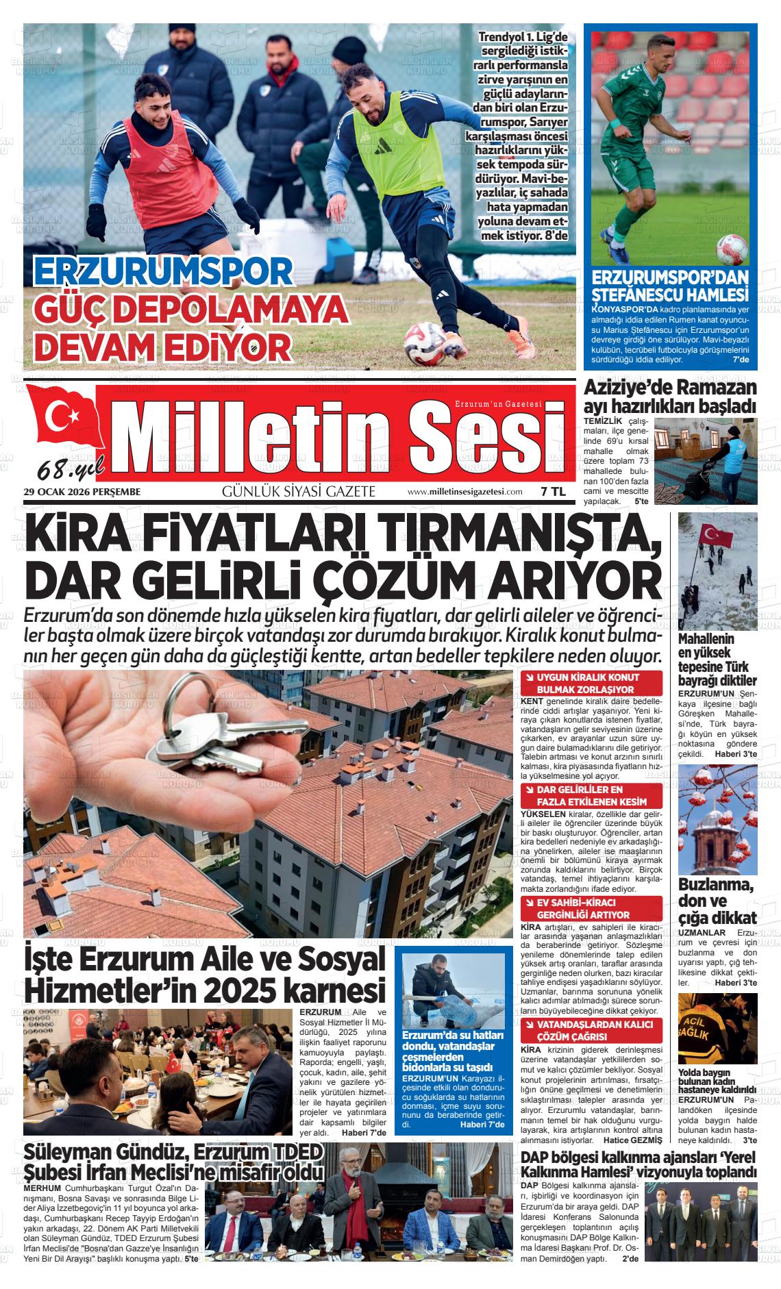 Erzurum Milletinsesi 29.01.2026