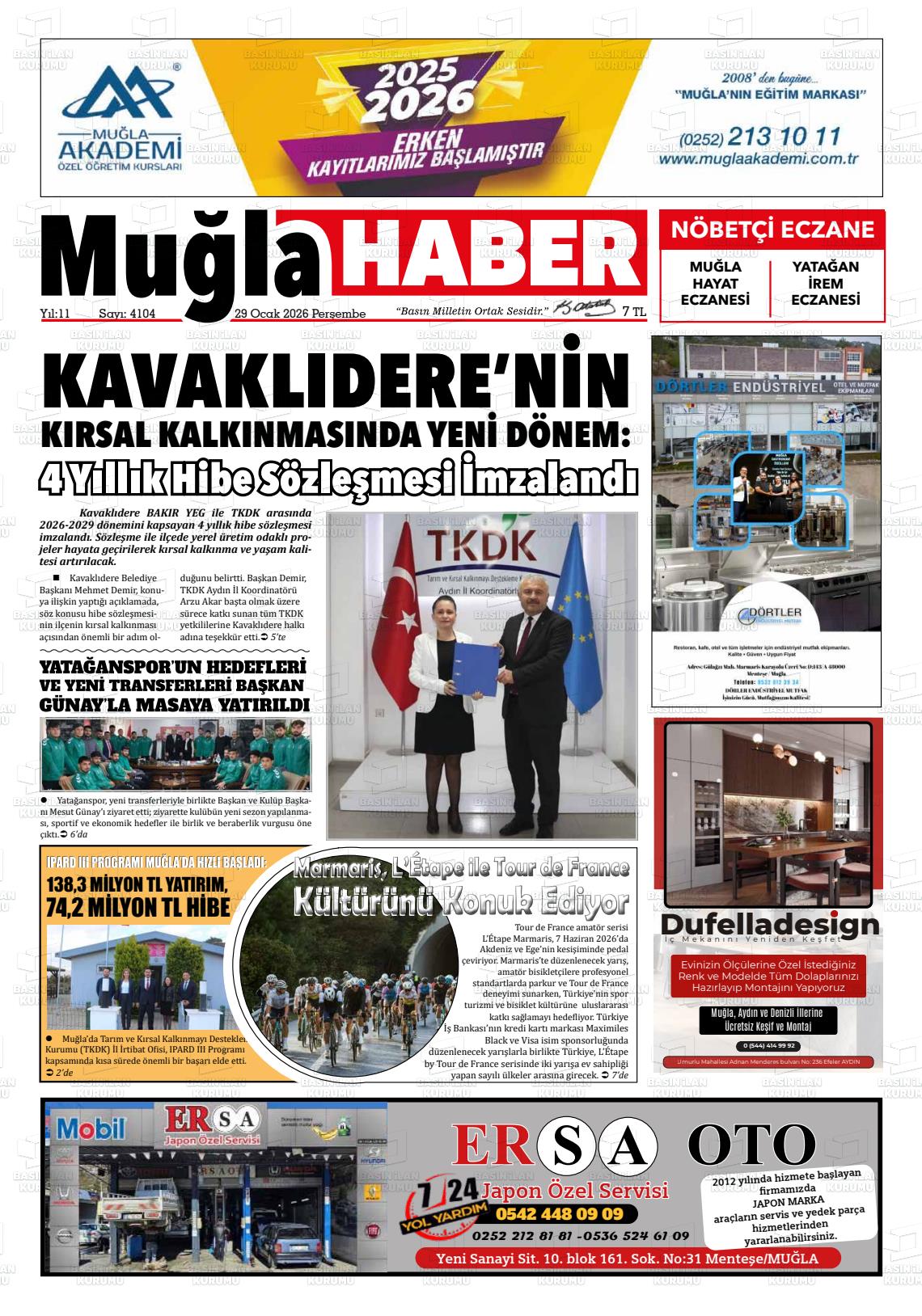 Mugla Haber 29.01.2026