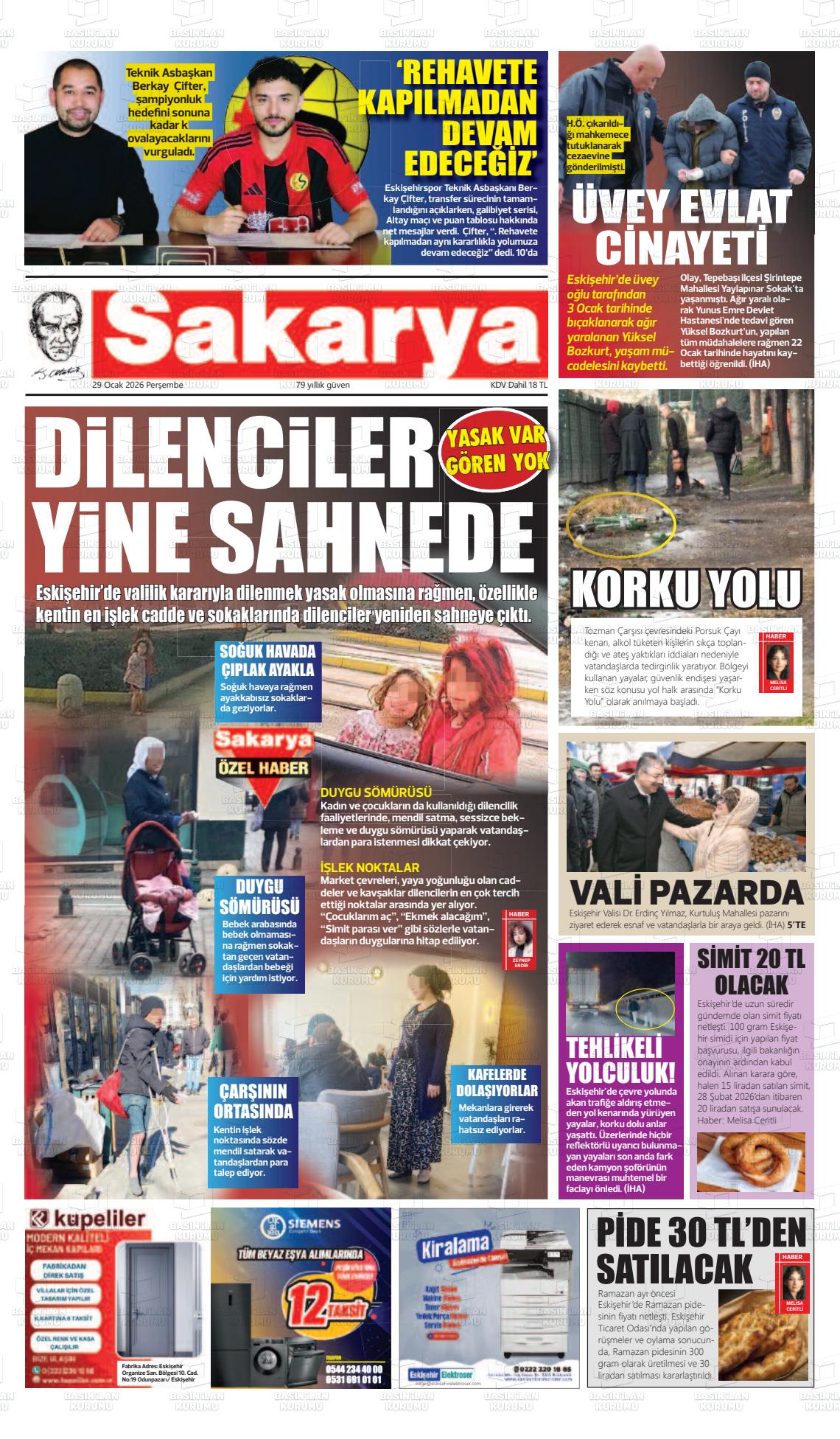Eskisehir Sakarya 29.01.2026