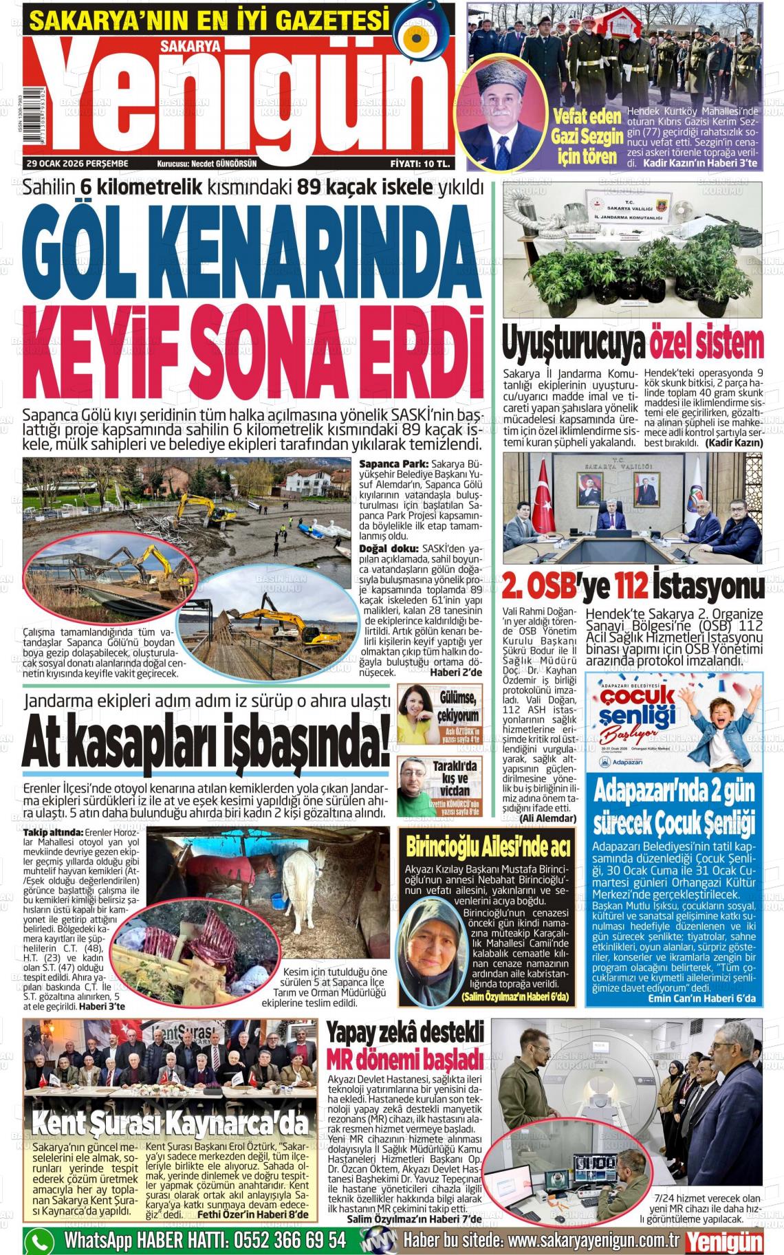 Sakarya Yenigun 29.01.2026