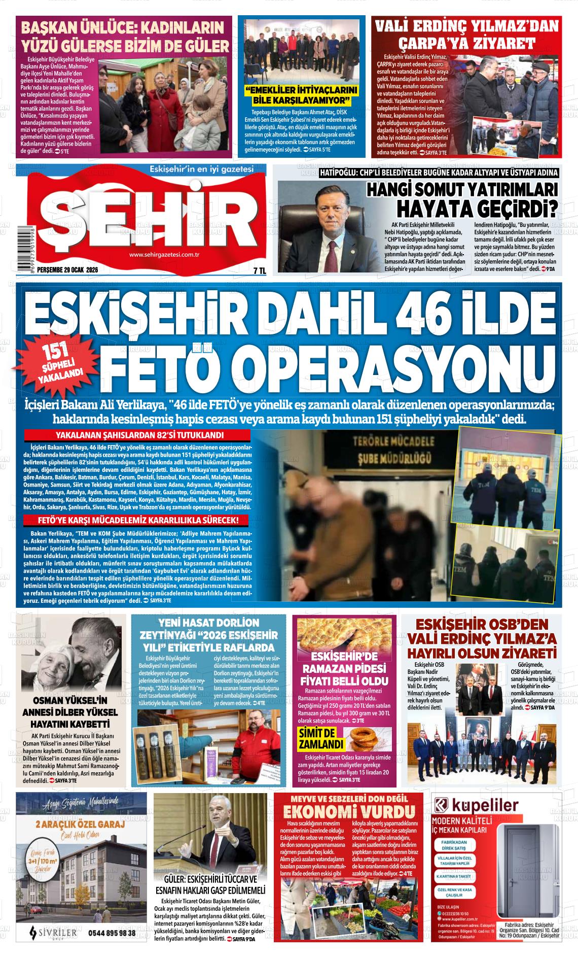 Eskisehir Sehir 29.01.2026