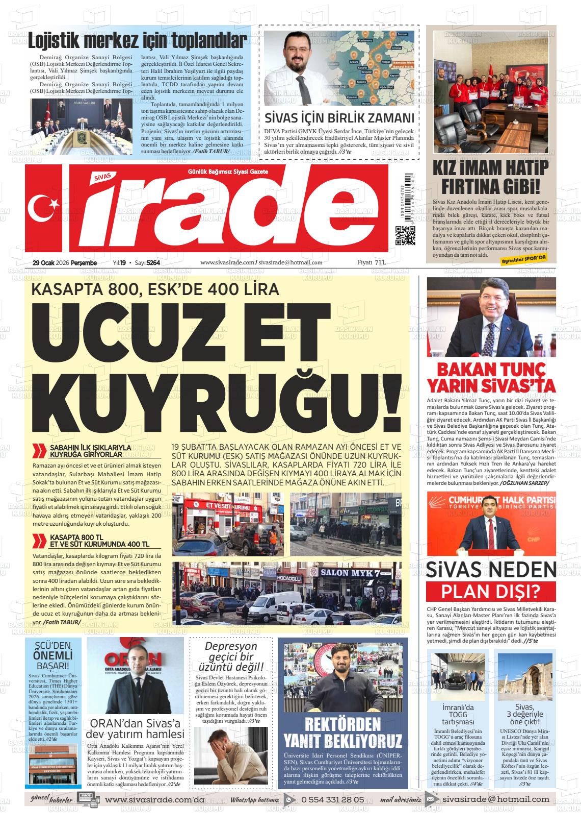 Sivas Irade 29.01.2026