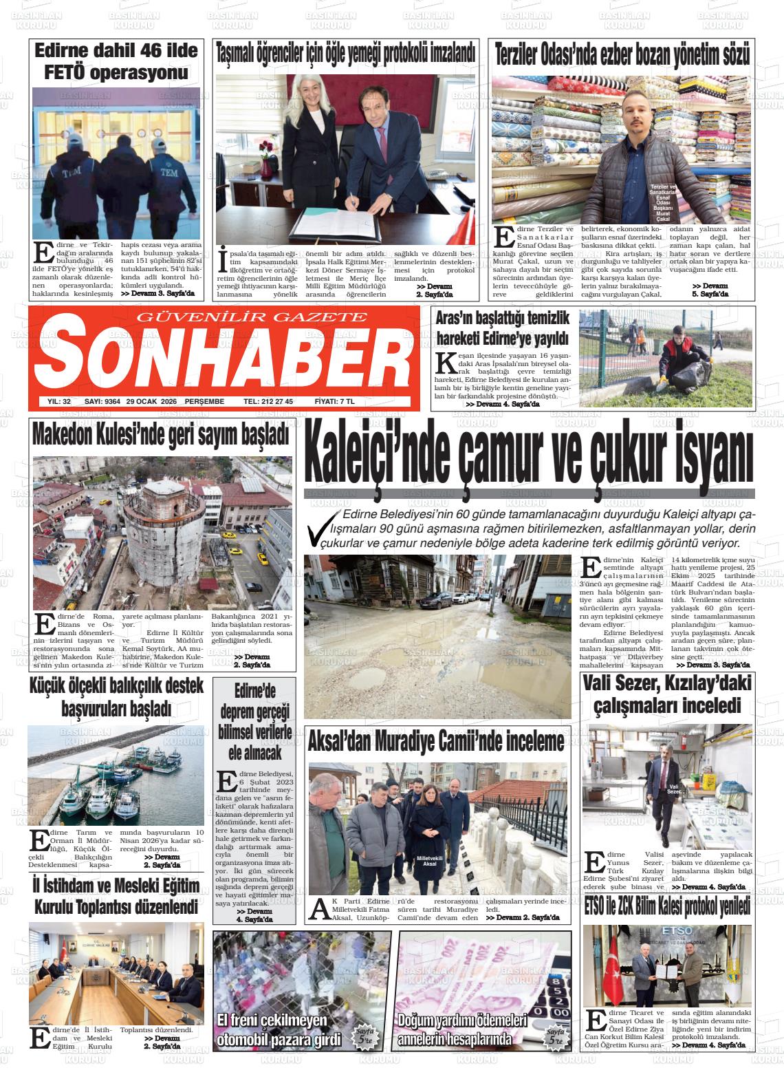 Eskisehir Sonhaber 29.01.2026