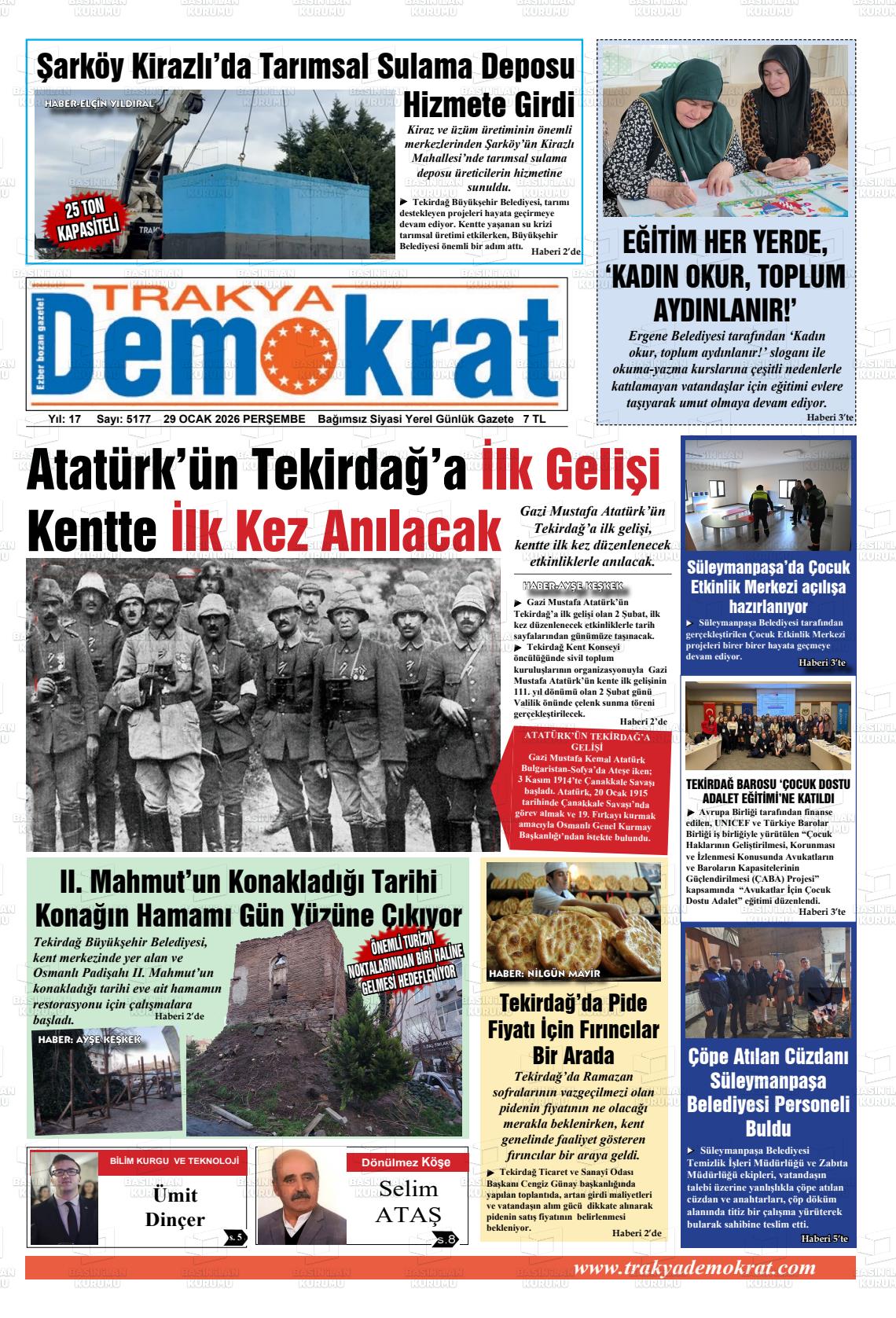 Tekirdag Trakyademokrat 29.01.2026