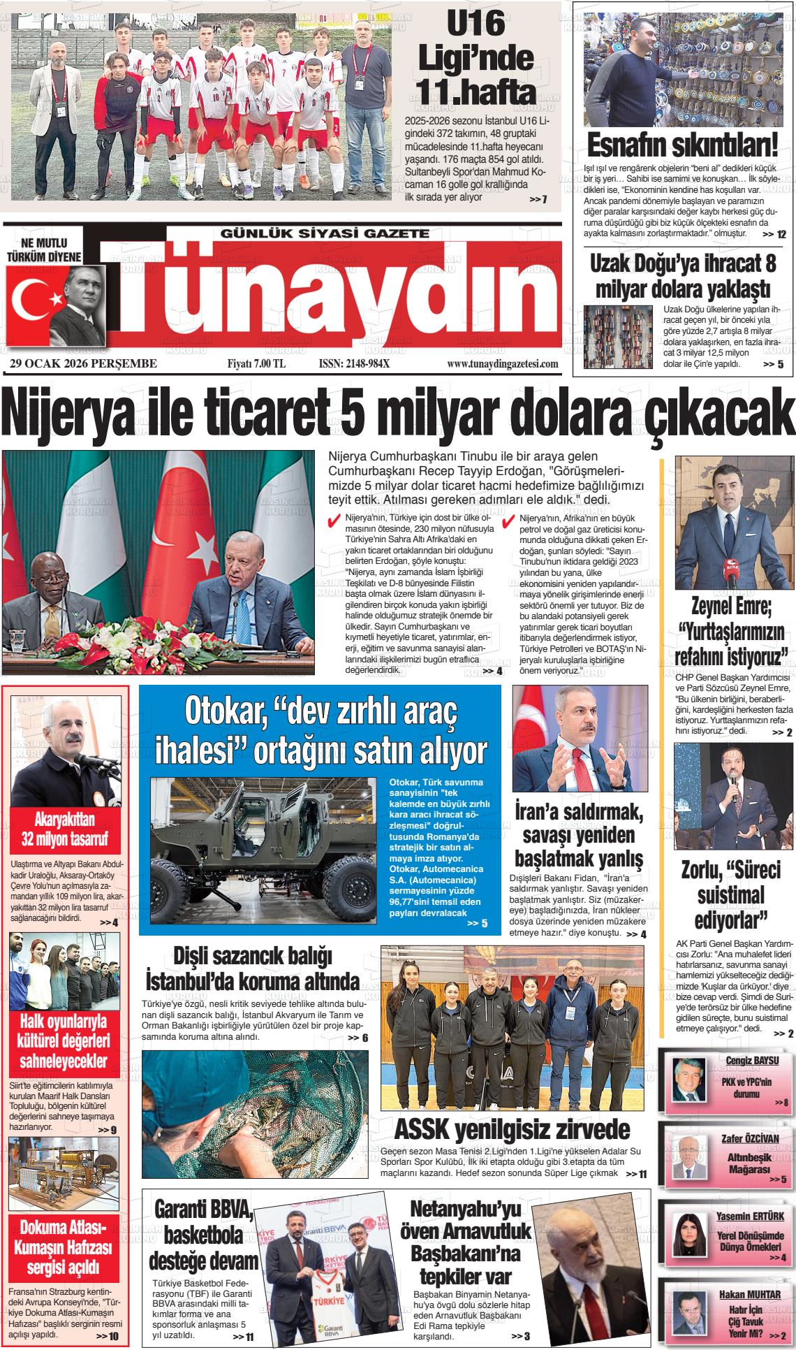 Istanbul Tunaydin 29.01.2026