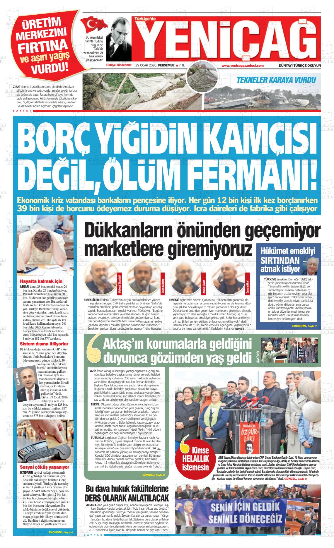 Istanbul Turkiyedeyenicag 29.01.2026