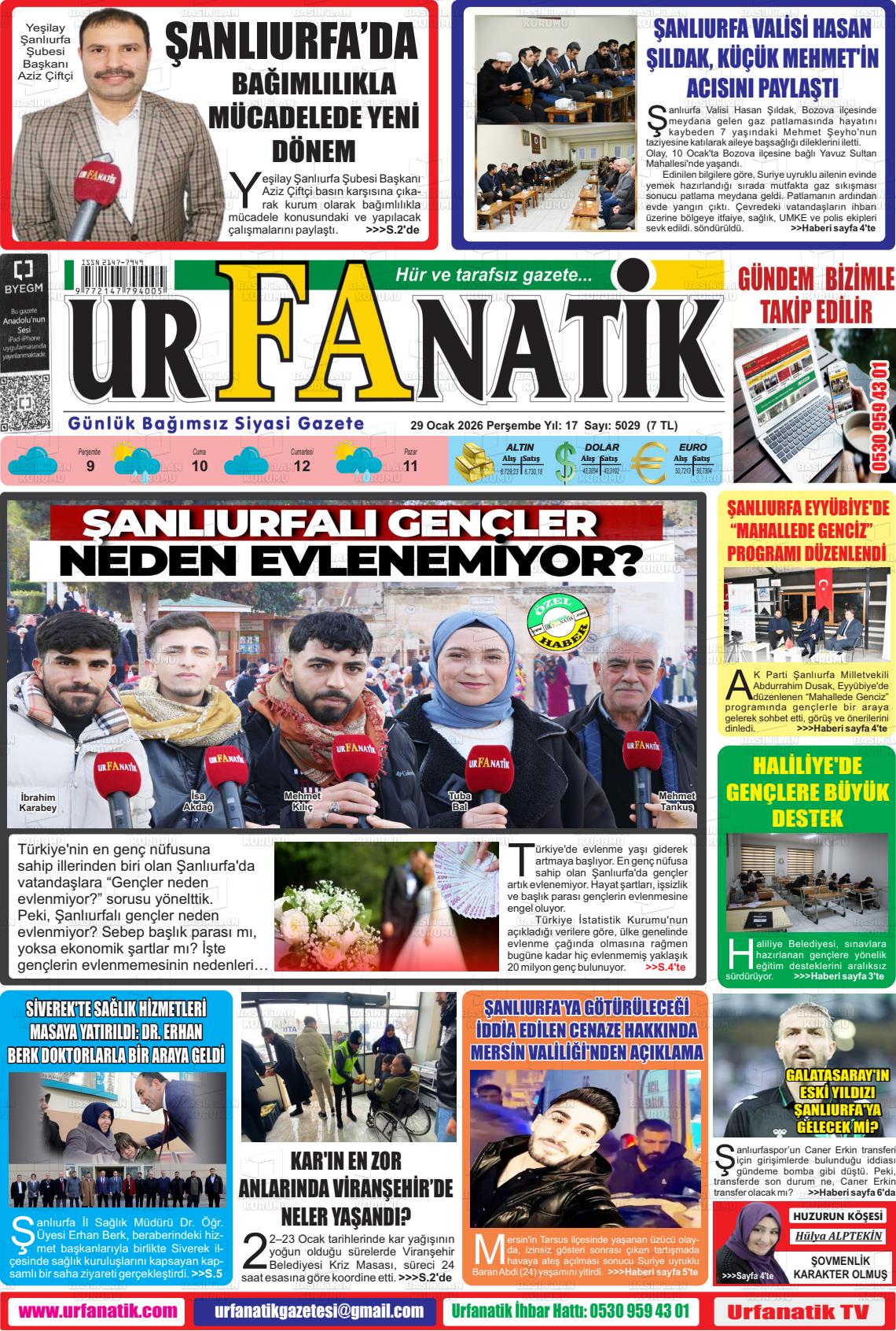 Sanliurfa Urfanatik 29.01.2026