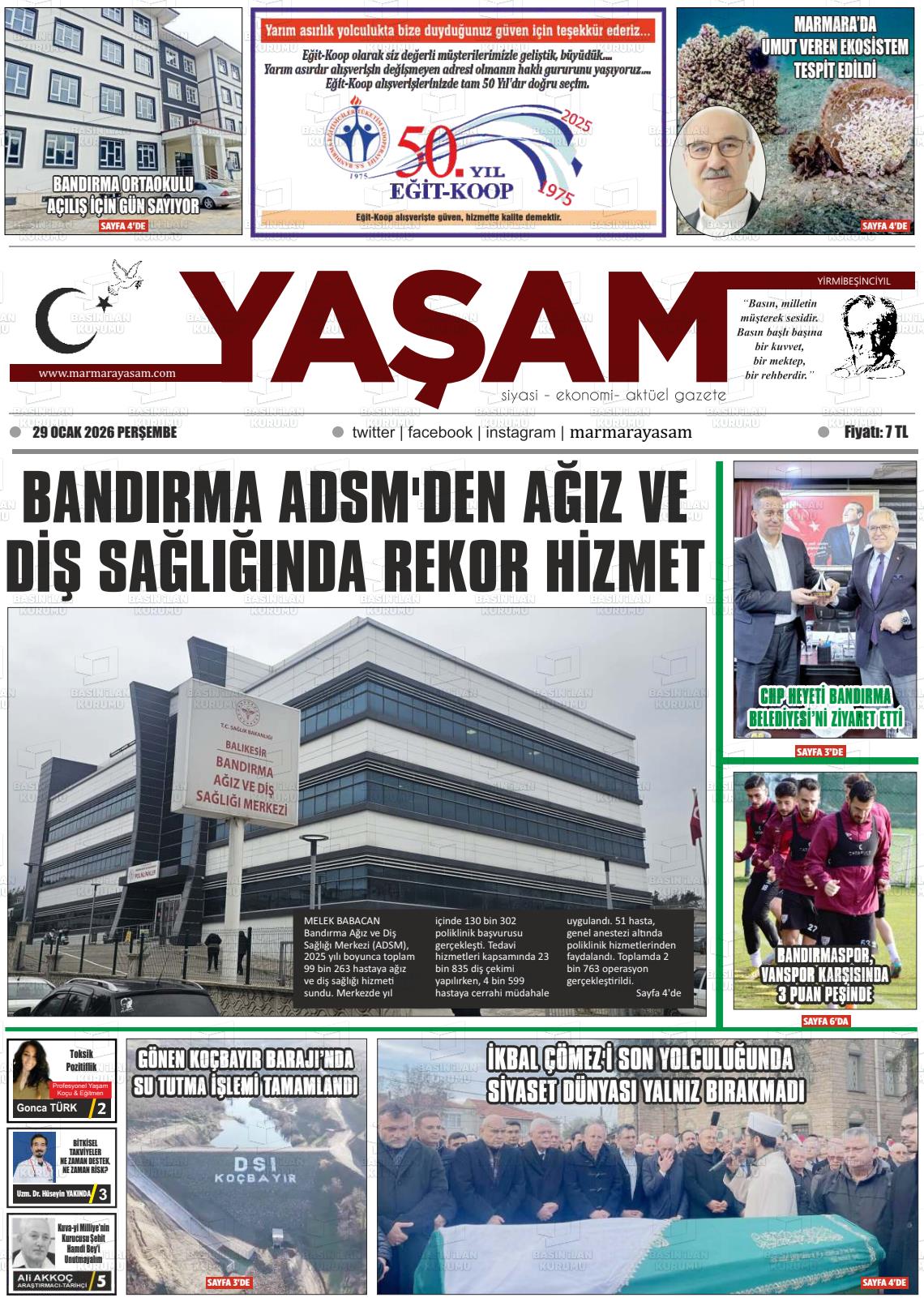 Canakkale Yasam 29.01.2026