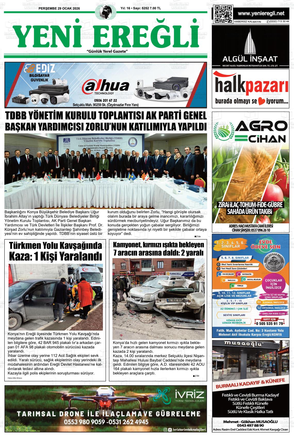 Konya Yenieregli 29.01.2026