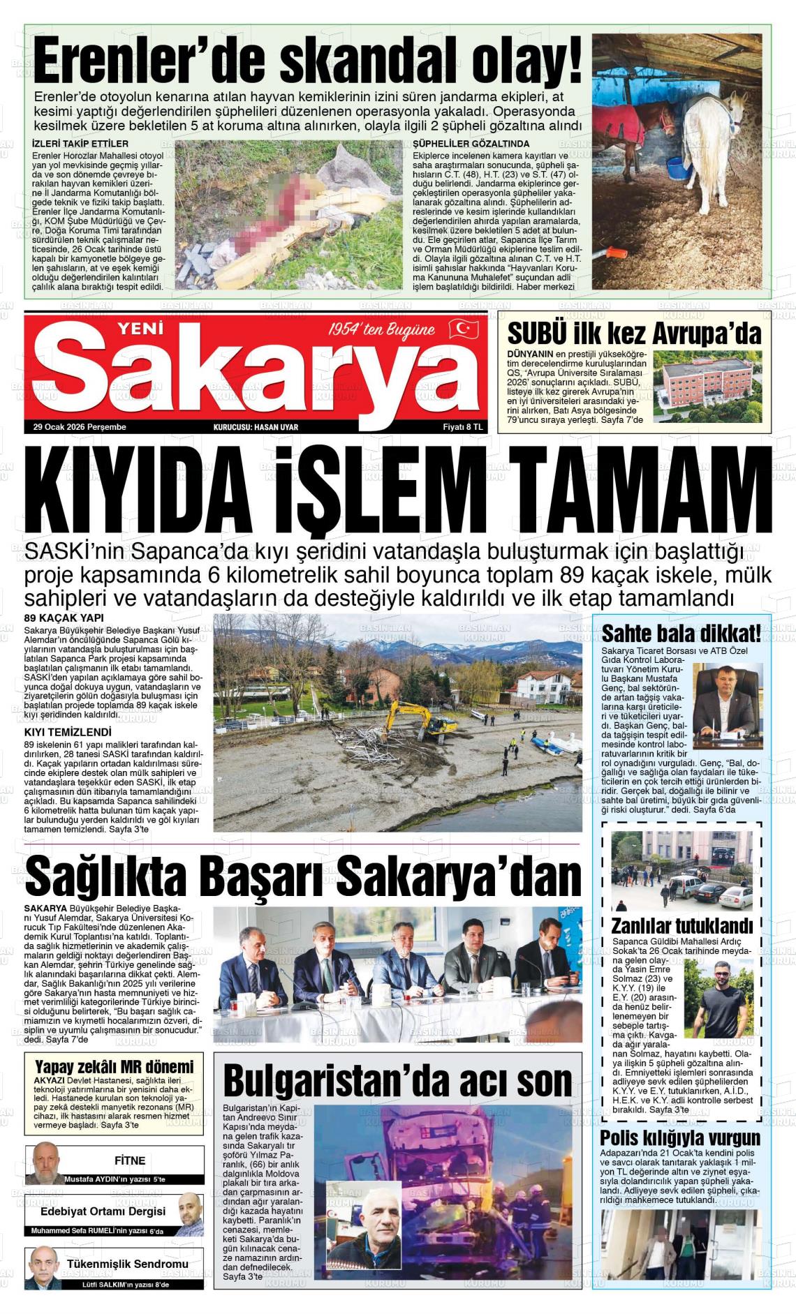 Sakarya Yeni 29.01.2026