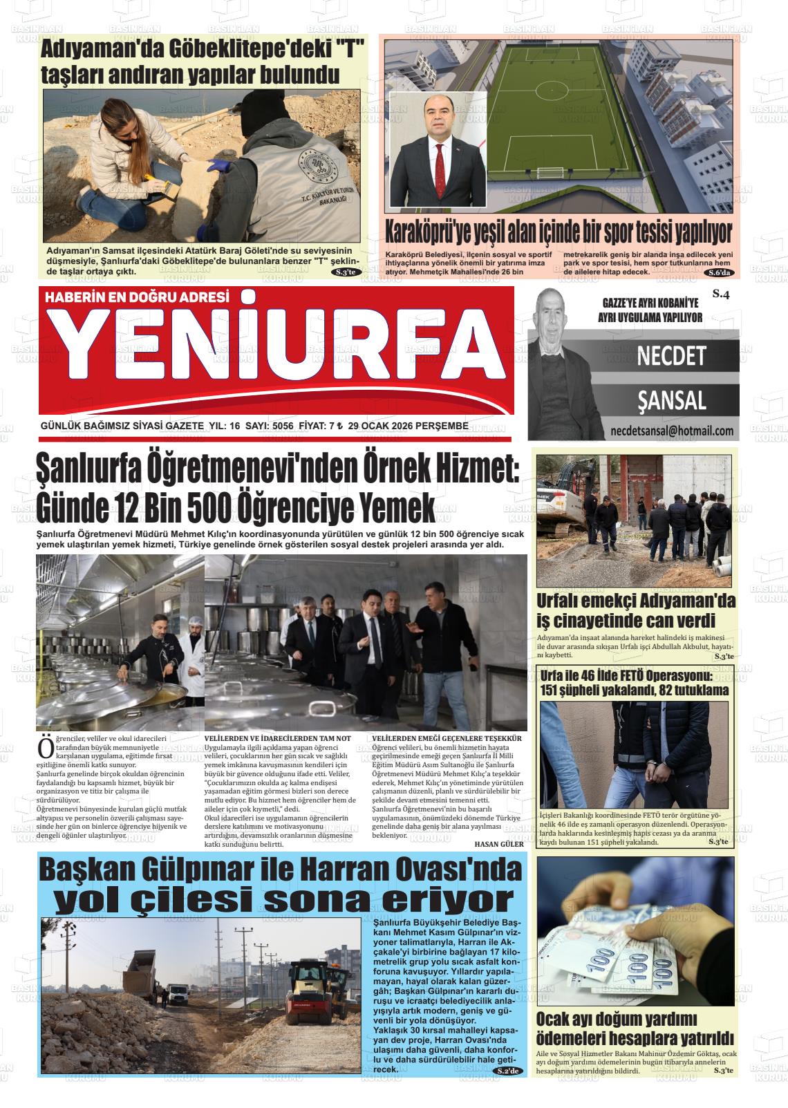 Sanliurfa Yeniurfa 29.01.2026