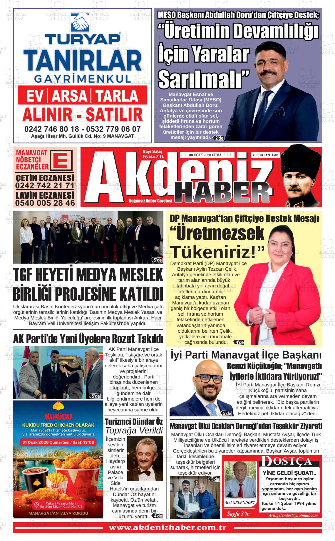 Antalya Akdenizhaber 30.01.2026