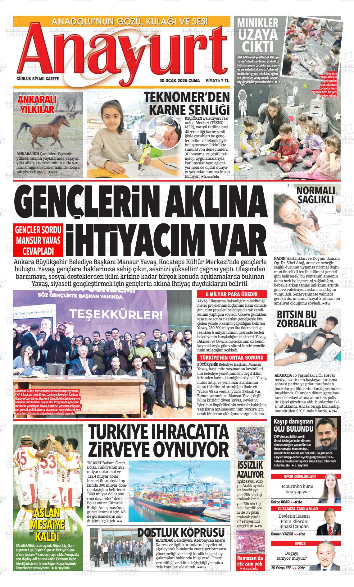 Ankara Anayurt 30.01.2026