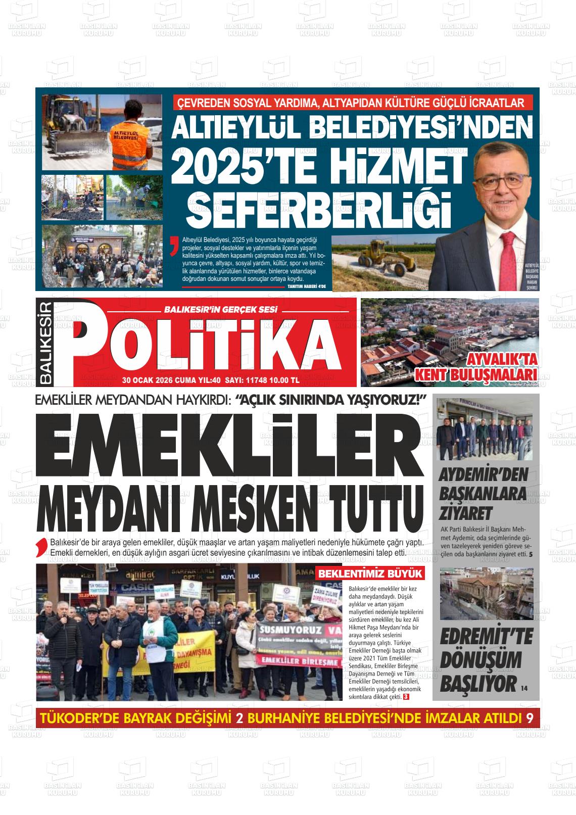 Balikesir Politika 30.01.2026