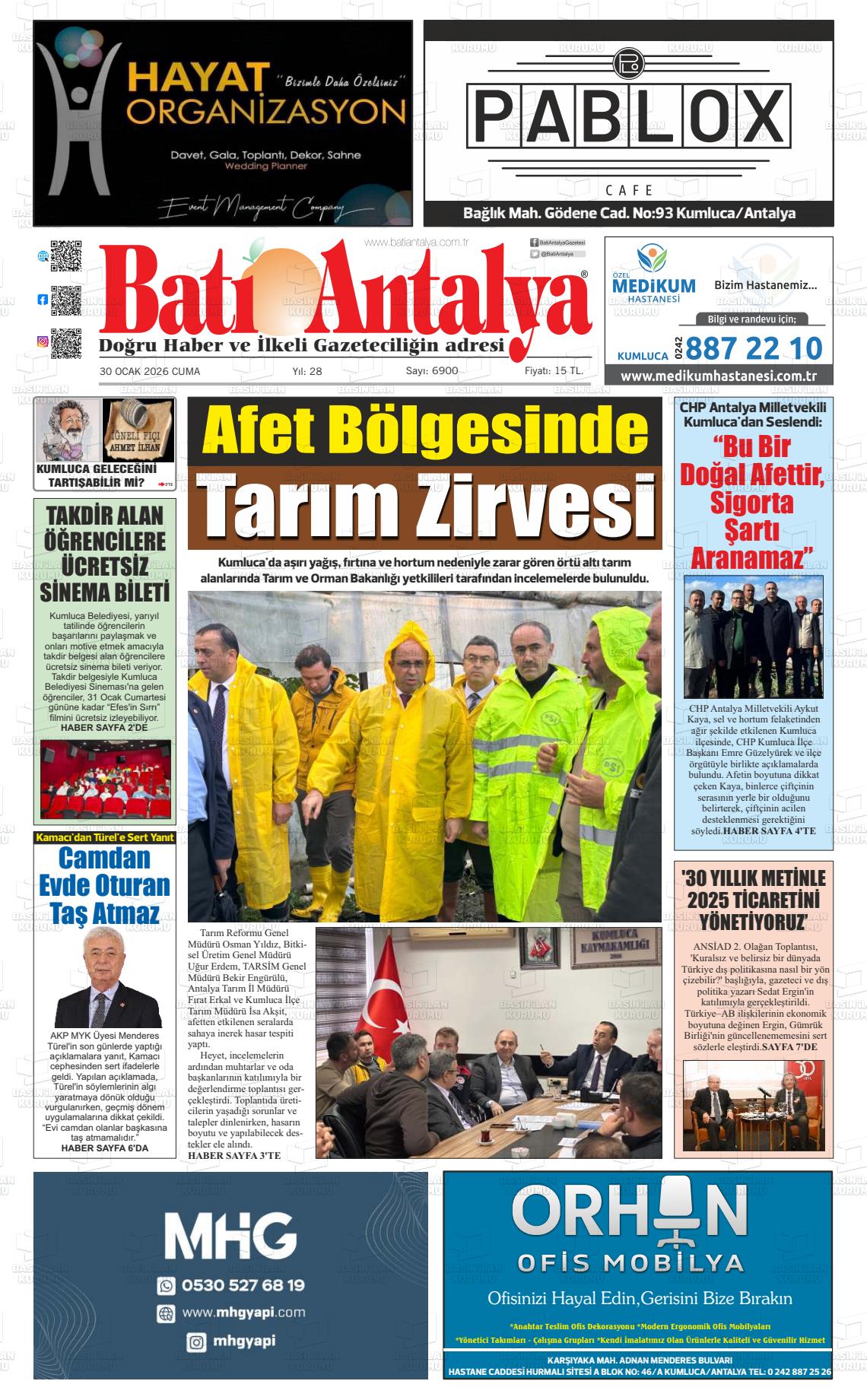 Antalya Bati 30.01.2026