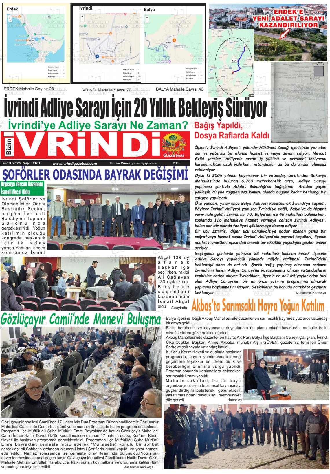 Balikesir Bizimivrindi 30.01.2026