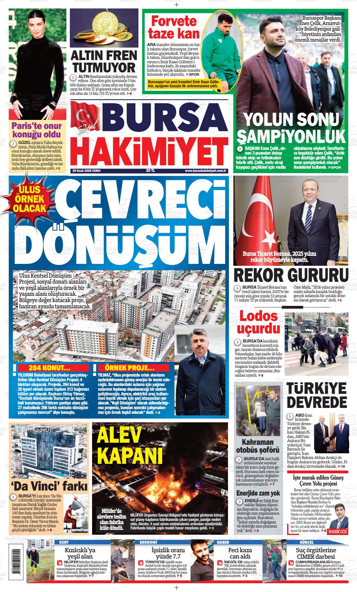 Bursa Hakimiyet 30.01.2026