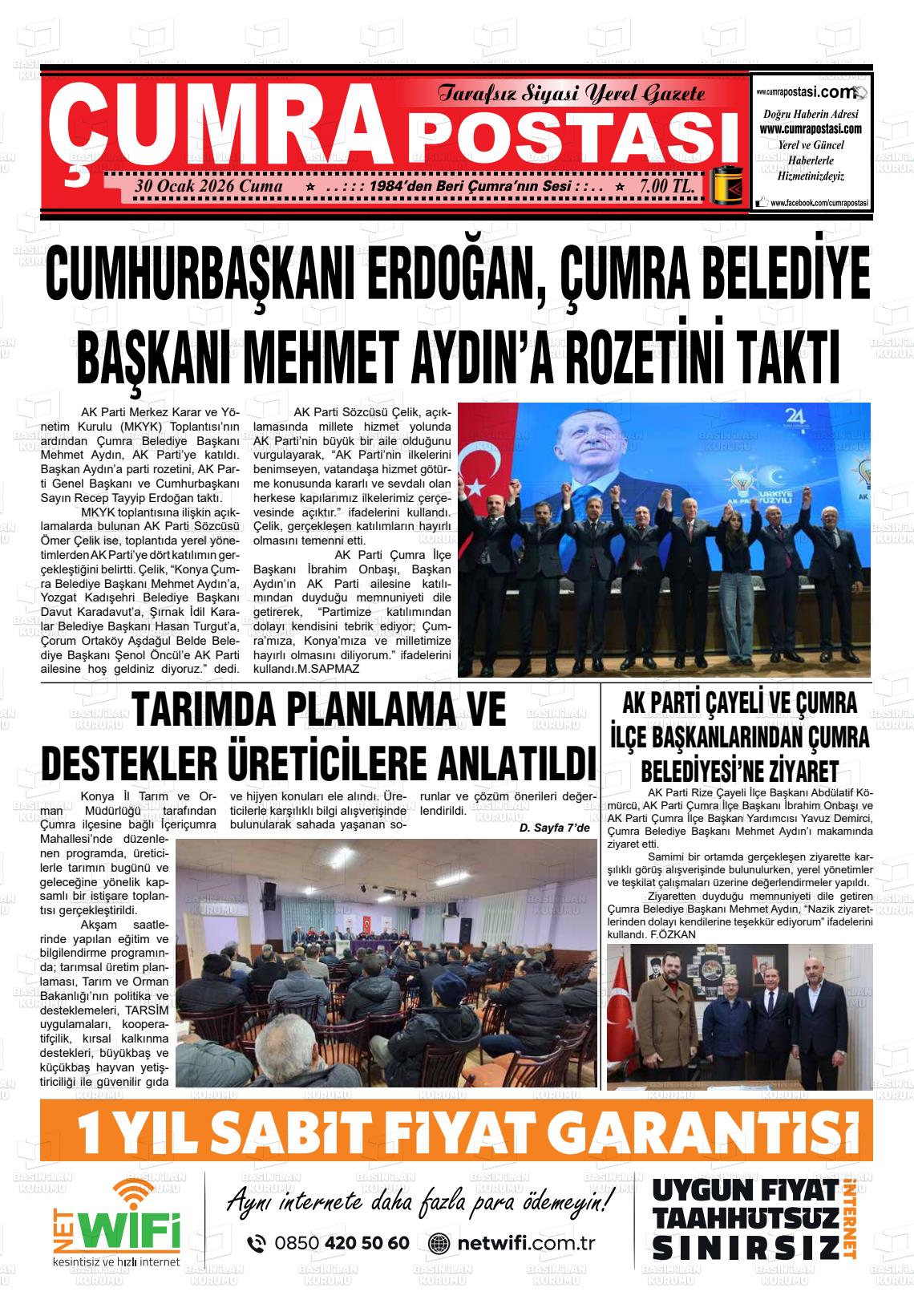 Konya Cumrapostasi 30.01.2026