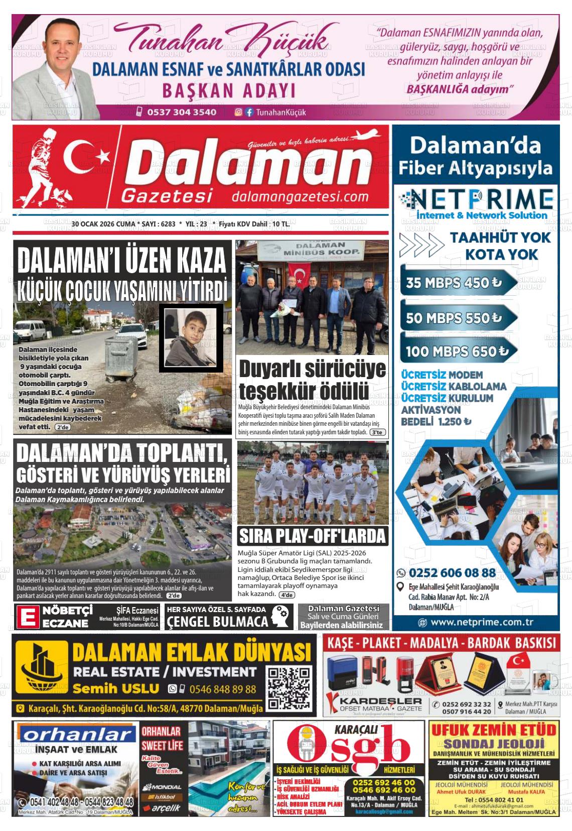 Mugla Dalaman 30.01.2026