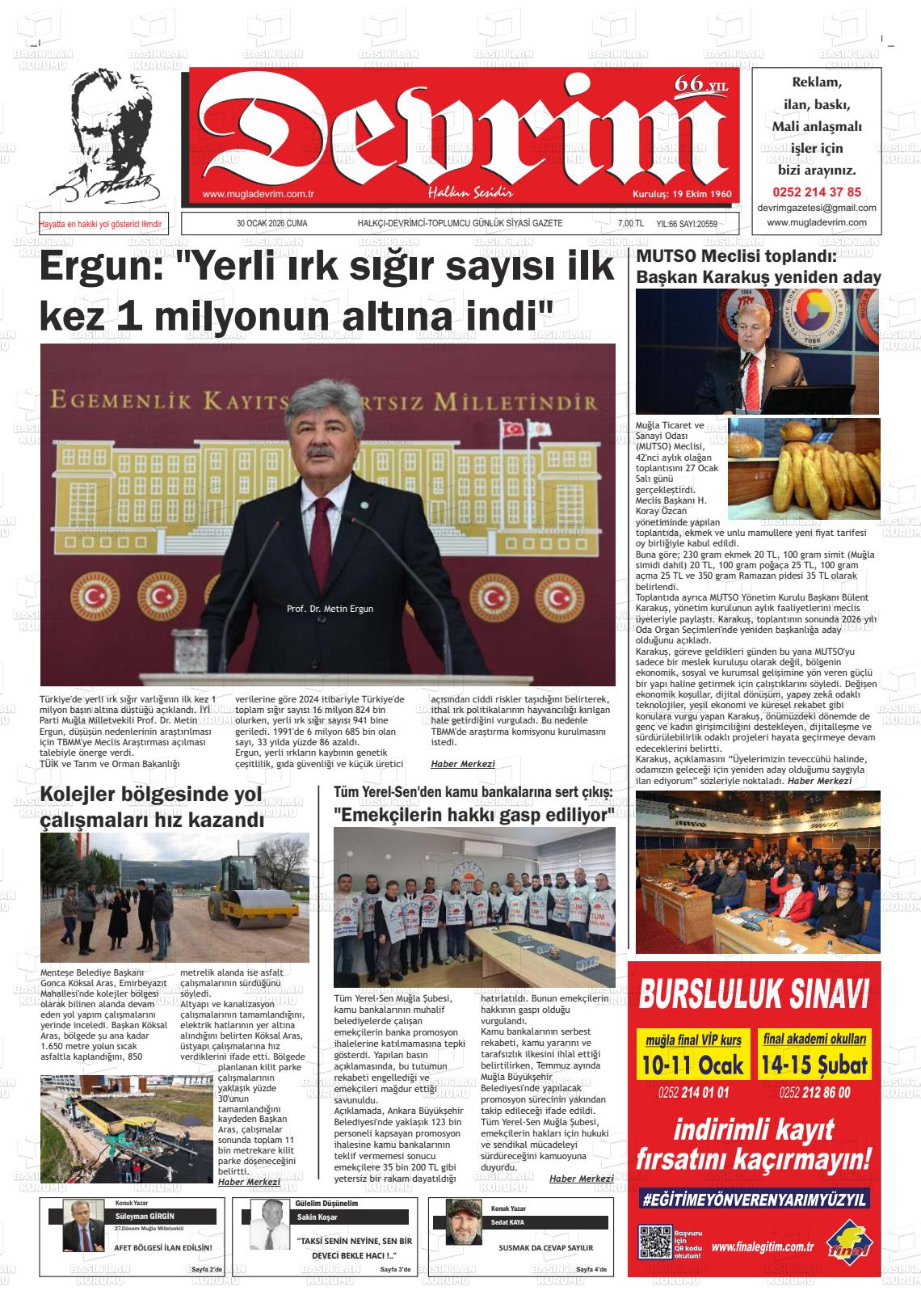 Tekirdag Devrim 30.01.2026